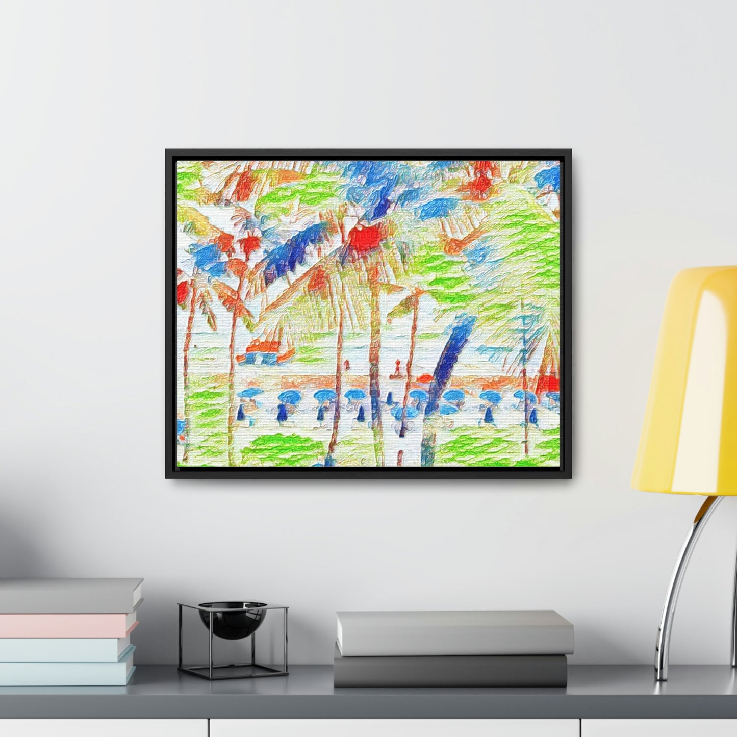Gallery Canvas Wraps, Horizontal Frame ... "The Royal Hawai'ian: Waikiki Beach_Beach" ... Honolulu, HI ... Ocotber 2014 (Halloween) ... Original Works ...