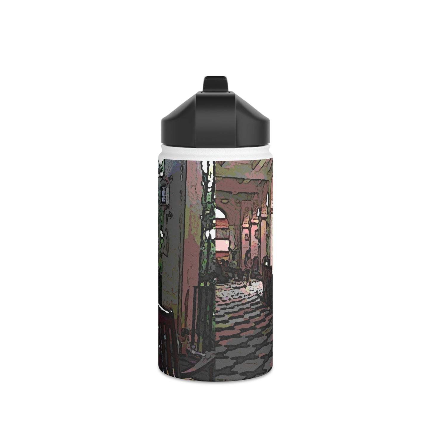 Stainless Steel Water Bottle, Standard Lid ... Lanai & Rocking Chairs At: 'The Pink Palace' ... The Royal Hawai'ian ... Honolulu, HI ... '27Oct2014' ... Original Works ...