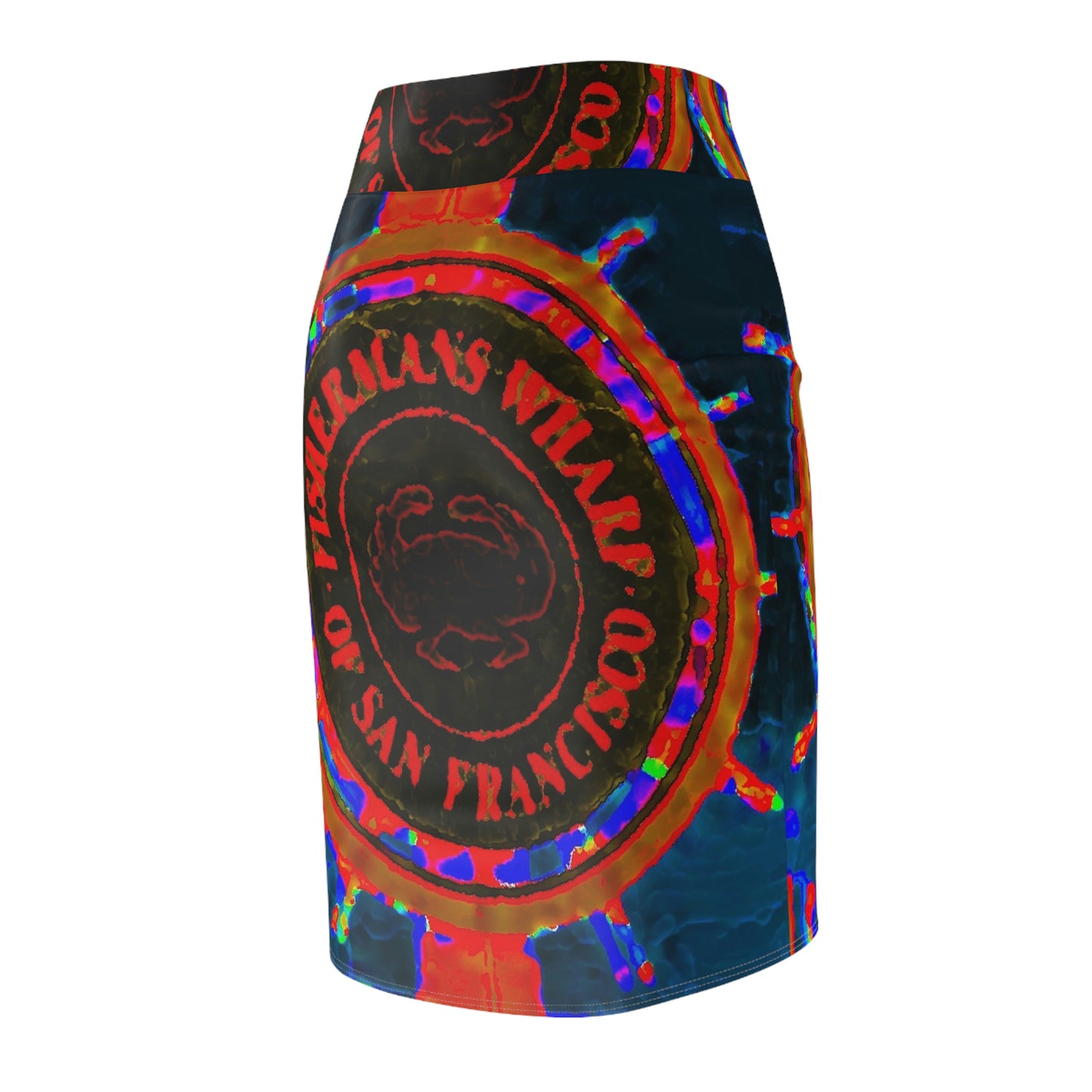 Women's Pencil Skirt ... "No.9 Fishermen's Grotto - Fishermen's Wharf, SF, California" ... Family Archives: 1970's ... Original Works ...
