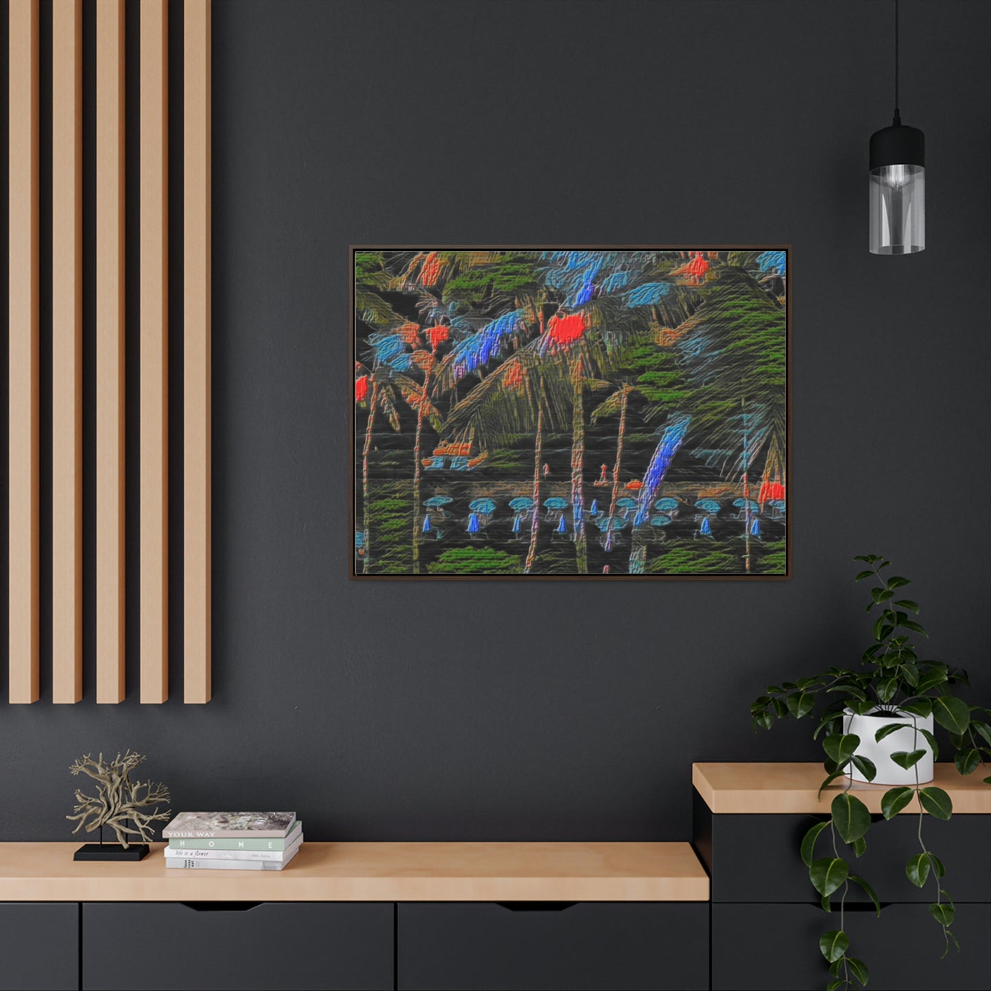 Gallery Canvas Wraps, Horizontal Frame ... "The Royal Hawai'ian: Waikiki Beach_Beach" ... Honolulu, HI ... Ocotber 2014 (Halloween) ... Original Works ...