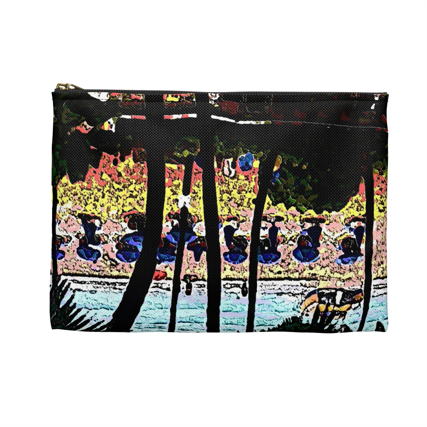 Accessory Pouch ... "A Beautiful Beach Amongst The Palms" ... The Outrigger Waikiki, Honolulu, Oahu ... Original Works ...