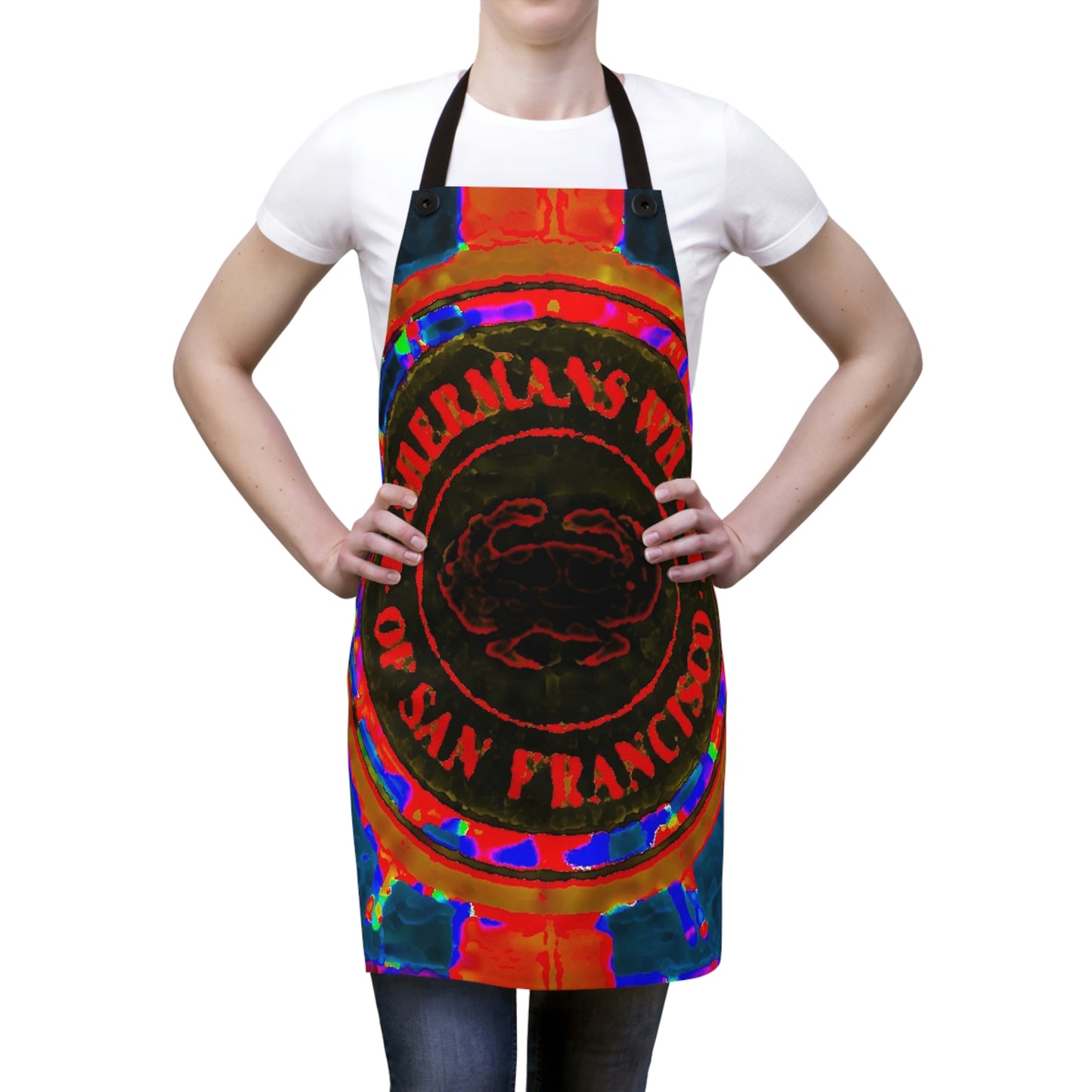 Apron ... "No.9 Fishermen's Grotto - Fishermen's Wharf, SF, California" ... Family Archives: 1970's ... Original Works ...