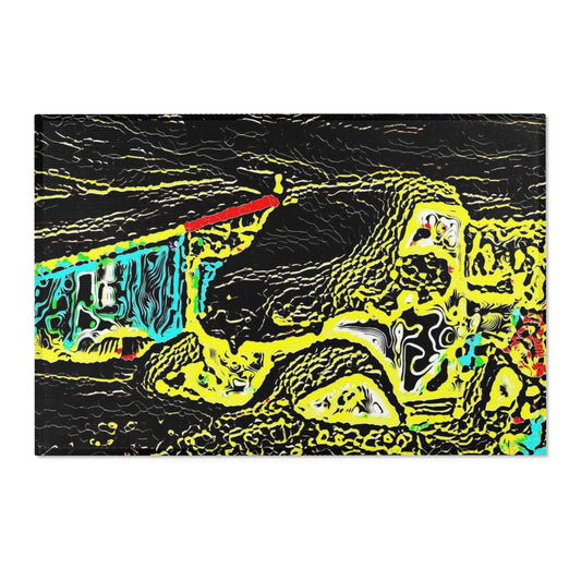 Area Rugs ... "Snow Vehicle In Snow Storm At-Rest" ... Circa 12Mar23 ... Central Idaho ... 18-Hours Rendering Time: Original Works ...