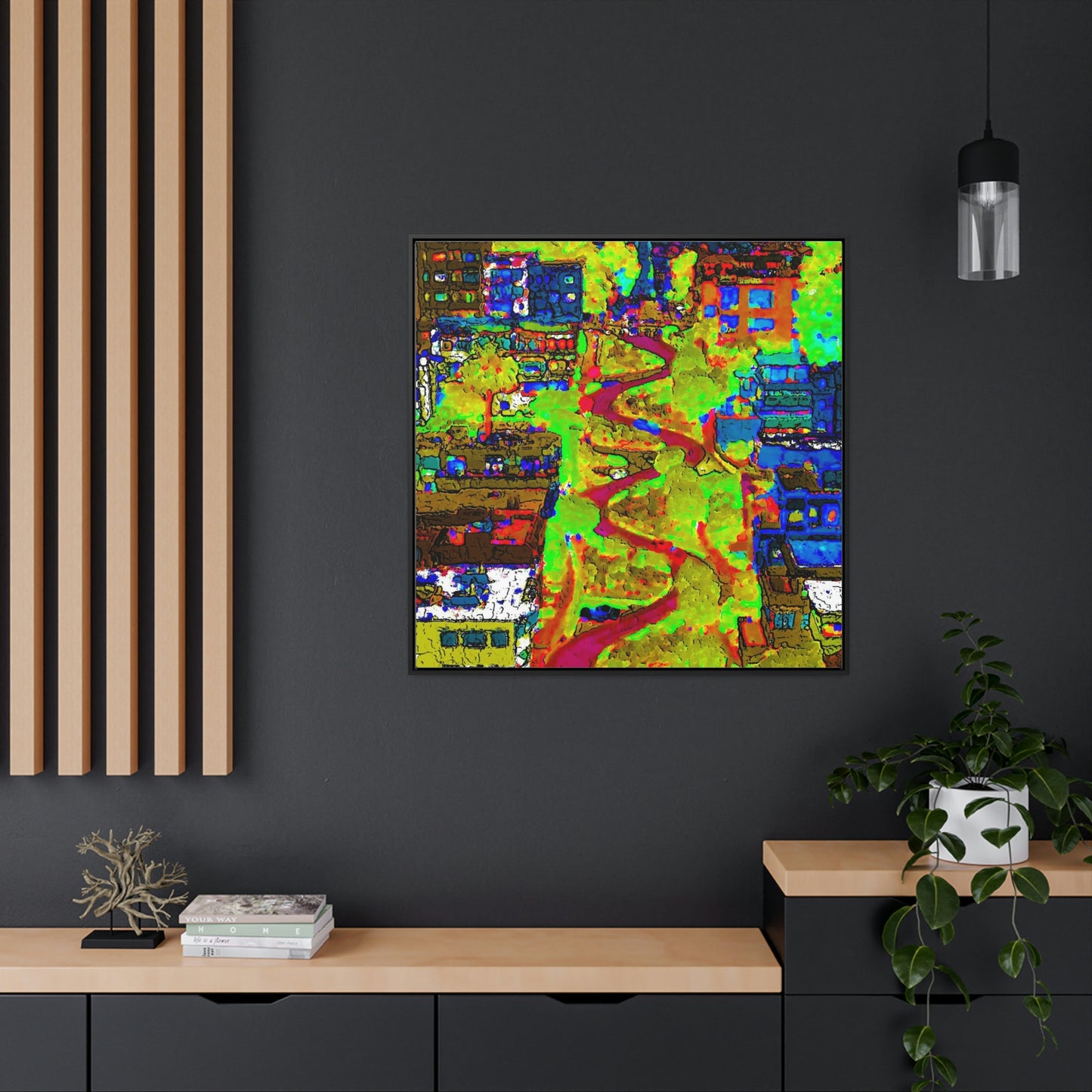 Gallery Canvas Wraps, Square Frame ... A Crazy Street ... 'Eight Winding Curve-Switchbacks' ... "Lombard Street, San Francisco, CA' ... Family Archives: 1970's ... Original Works ...