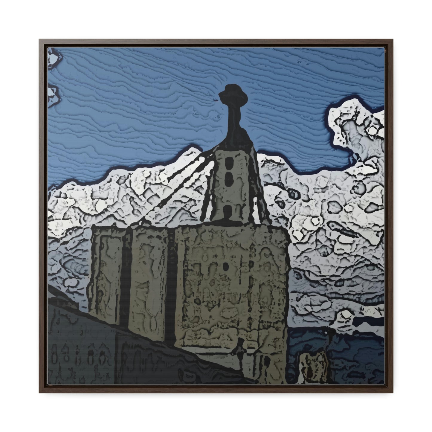 Gallery Canvas Wraps, Square Frame ..."ICP: Idaho County Propane ... 'Production Facilities Grangeville, Idaho' ... "  Original Works: Rendering Time: 10 Hours ...