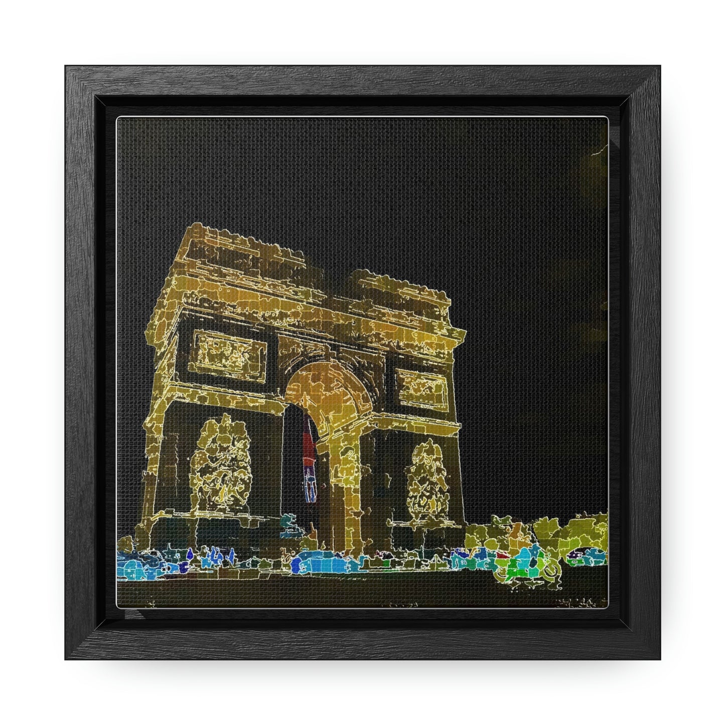 Gallery Canvas Wraps, Square Frame ...  L'Arc de Triomphe ... 'Barbara Joan Bonnell-Holt Photo' ... Circa 1972 ... Oringinal Works ...