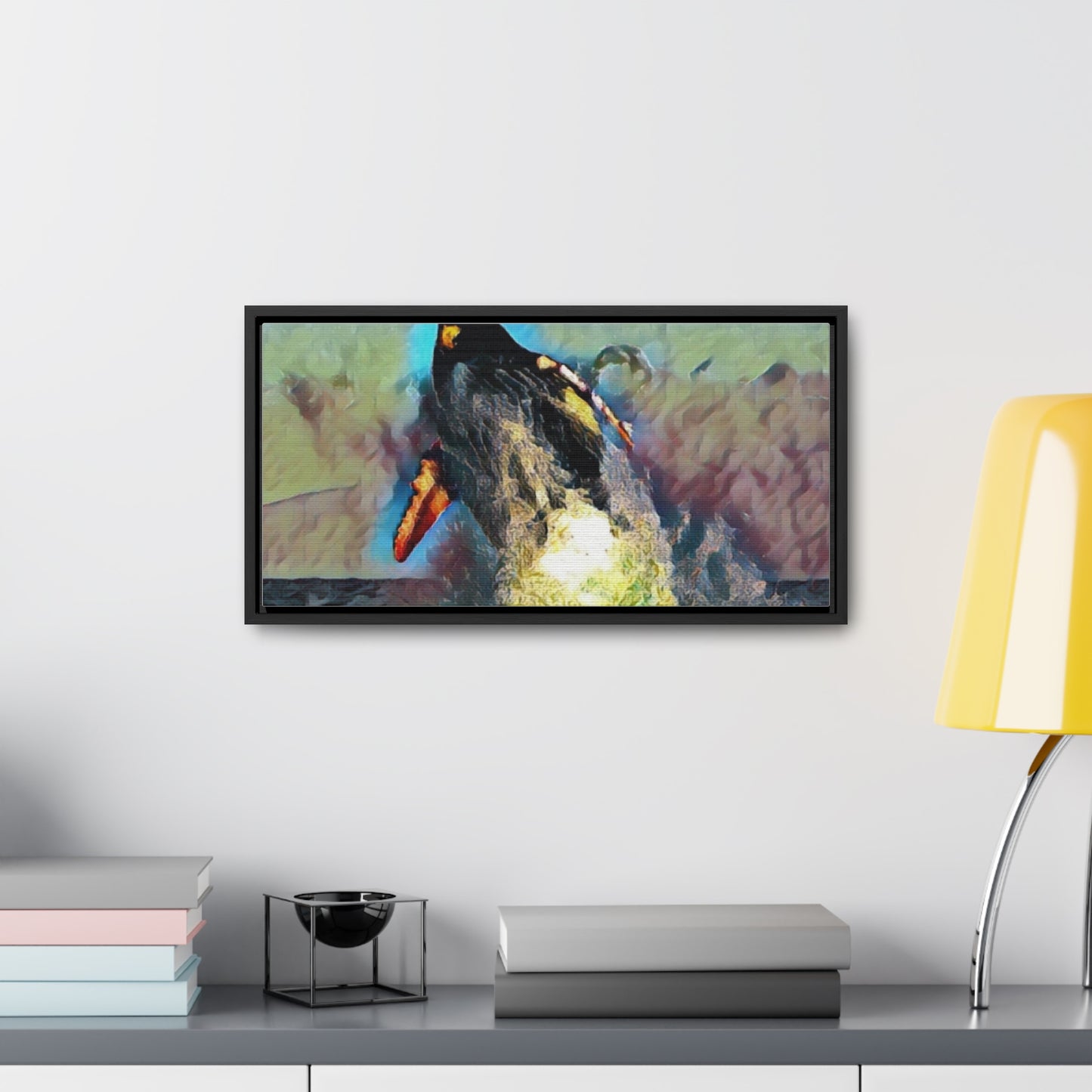 Gallery Canvas Wraps, Horizontal Frame ... An Extraordinary Humpback Breach ... 'With Explosive Energy' ... Family Archives (KPH) ... Circa: 21st Century. Maui, HI ... Original Works ...