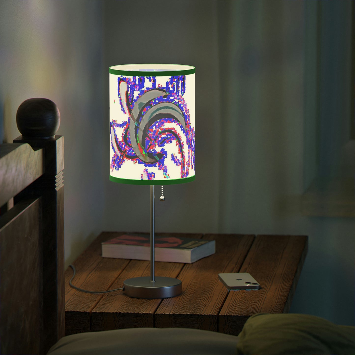 Lamp on a Stand, US|CA plug ... "Waning Moon" ... Central Idaho ... October 2022 ... Rendering Time: 22 Hours ... Original Works ...