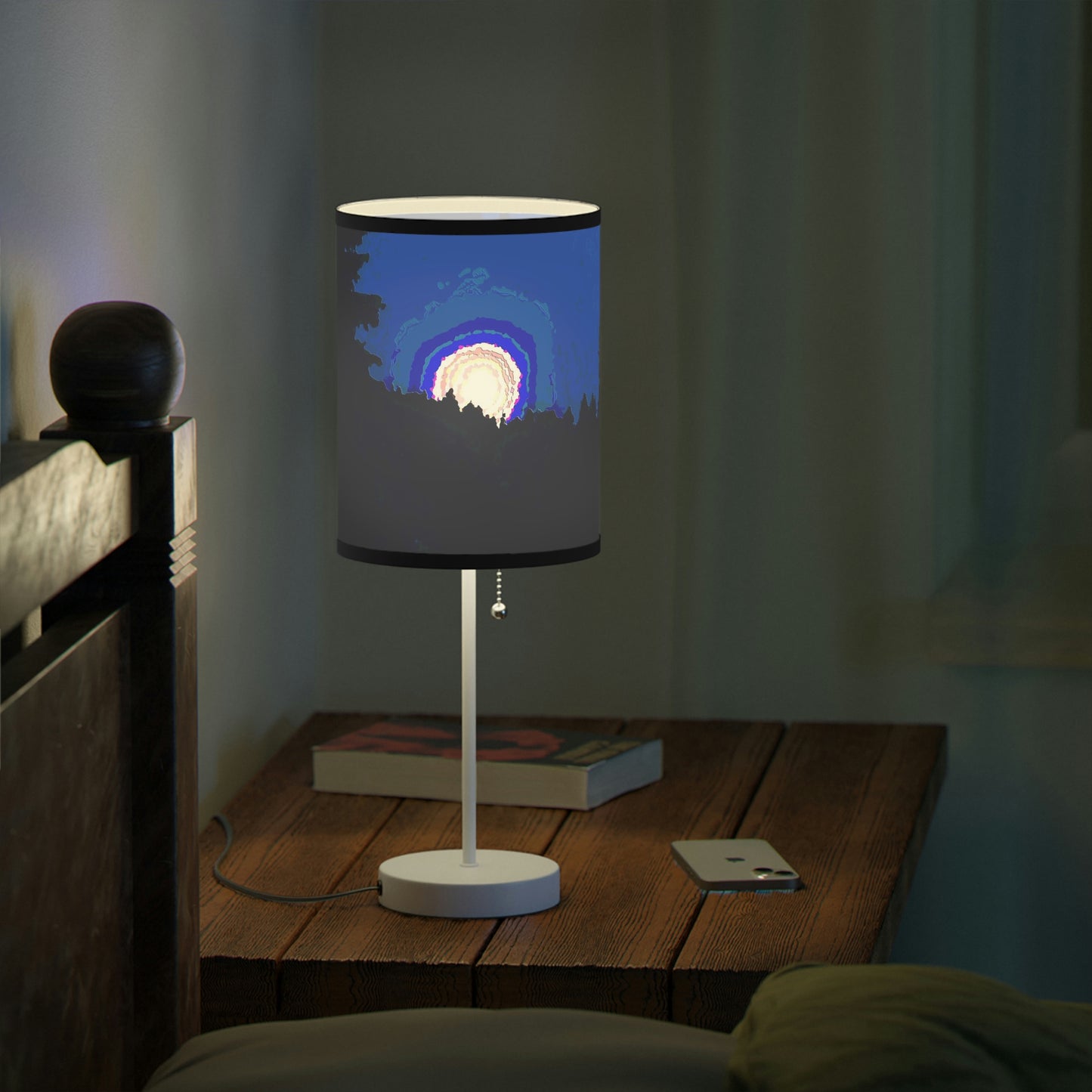 Lamp on a Stand, US|CA plug ... "The Road Home" ...' Over The River & Through The Woods To? ...' ... Moonscape Near Elk City, Idaho ... Original Works ... 5Jan23 ...