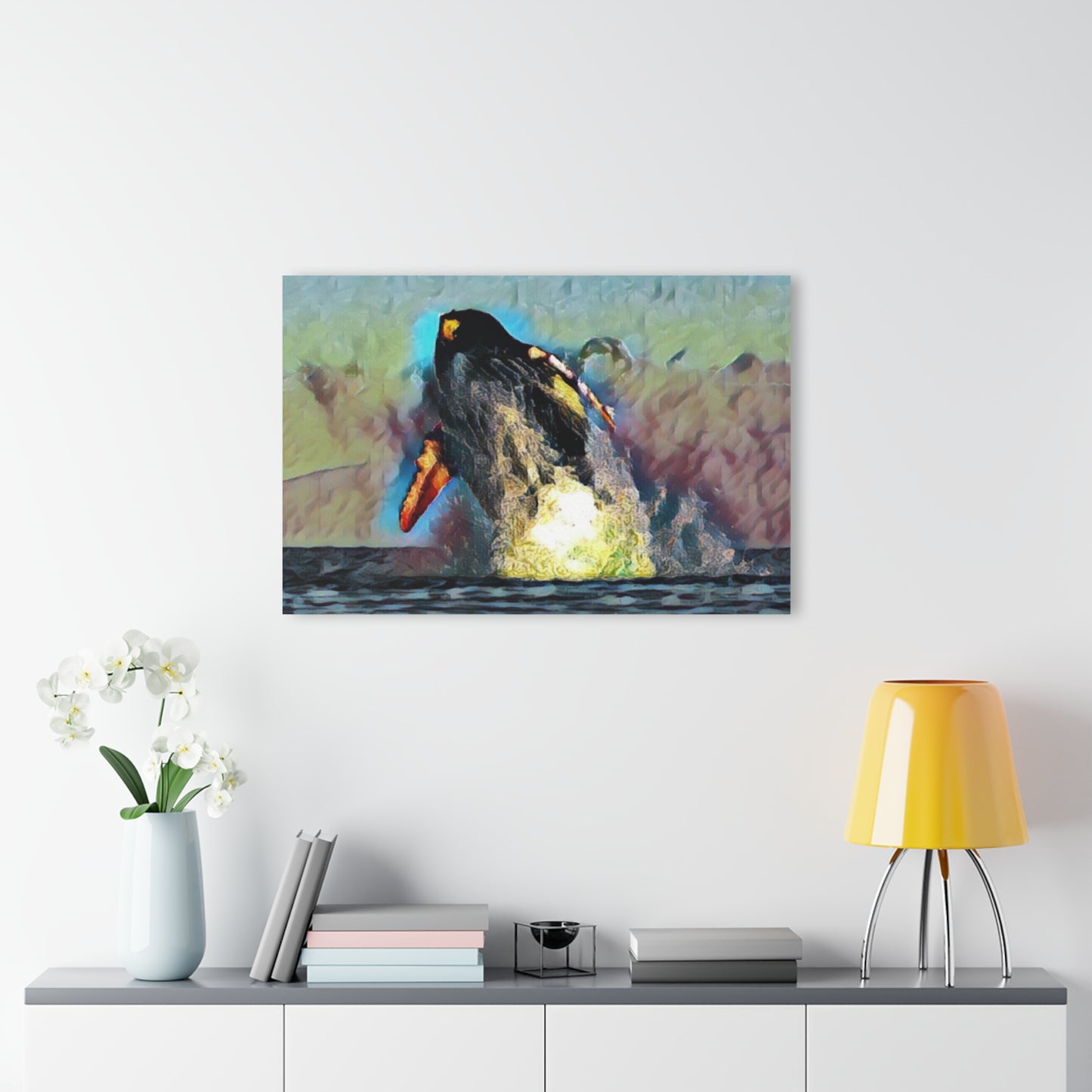 Acrylic Prints (French Cleat Hanging) ... An Extraordinary Humpback Breach ... 'With Explosive Energy' ... Family Archives (KPH) ... Circa: 21st Century. Maui, HI ... Original Works ...