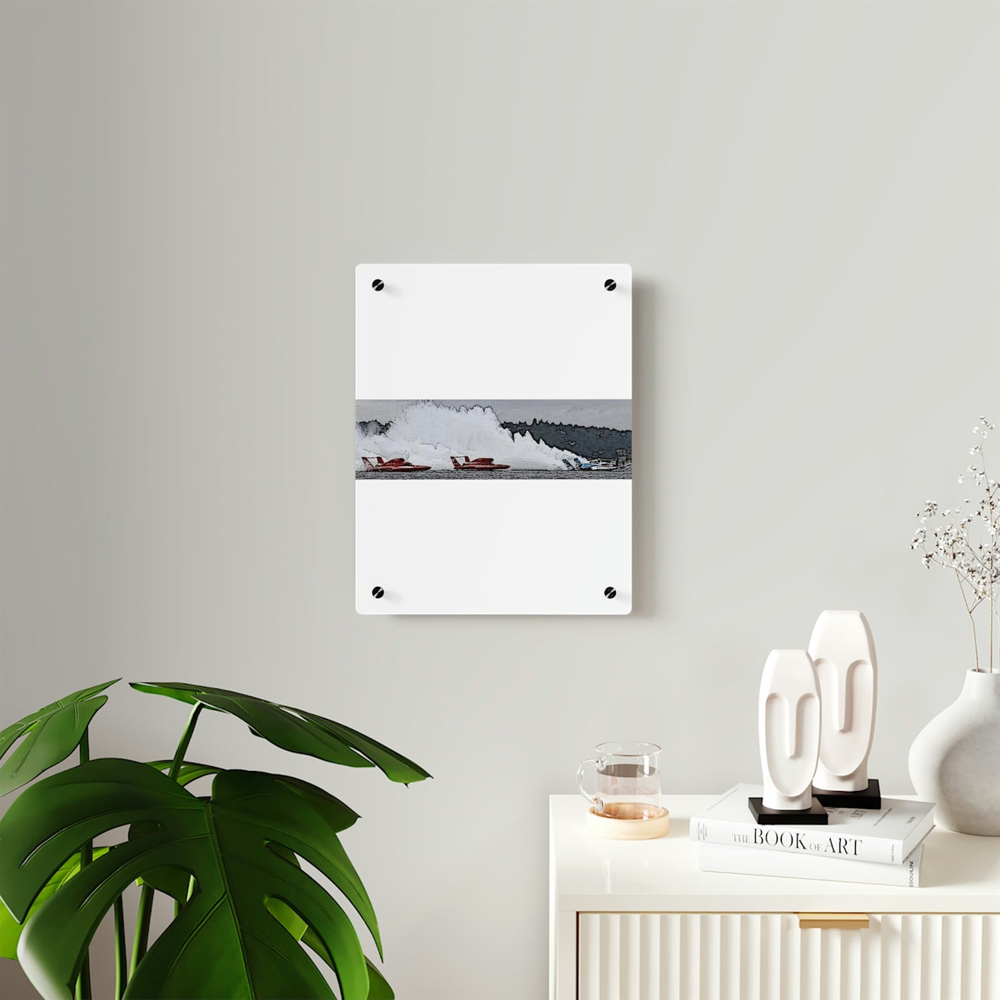 Acrylic Wall Art Panels ... Seattle Columbia Cup On Lake Washington ... "Dave Wilcox Heads For The Win" ... Associate Gift-Photo ... Original Works ...