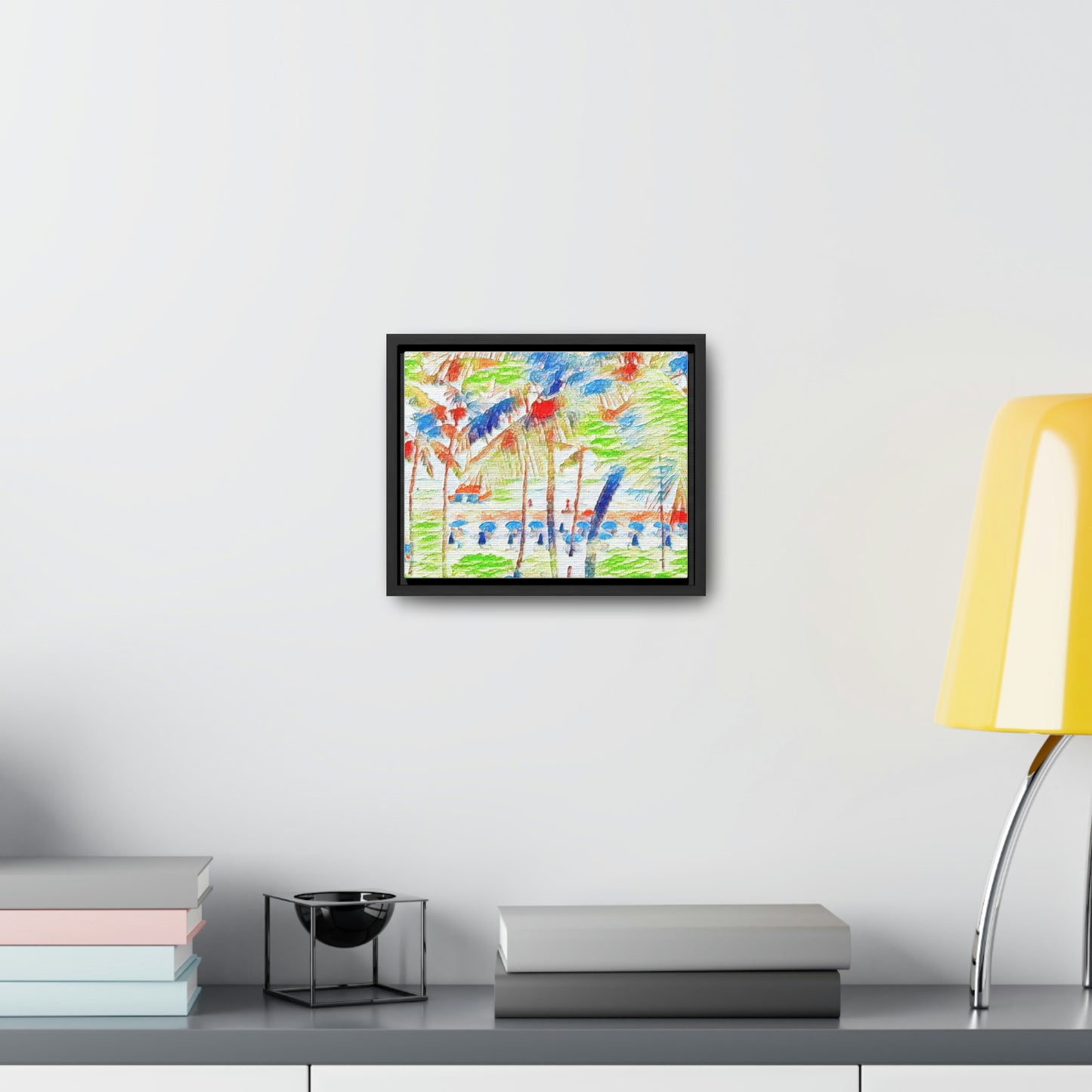 Gallery Canvas Wraps, Horizontal Frame ... "The Royal Hawai'ian: Waikiki Beach_Beach" ... Honolulu, HI ... Ocotber 2014 (Halloween) ... Original Works ...