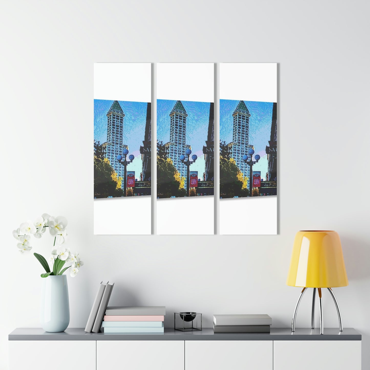 Acrylic Prints (Triptych) ... Pioneer Square & Smith Tower ... 'That World Famous View' ... Colleague Supplied Photo ... Original Works ...