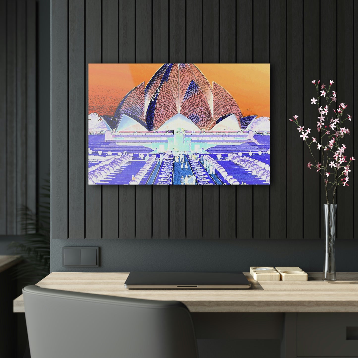 Acrylic Prints ... 'Bahai'i House-Of-Worship' ... "Lotus Temple: Delhi, India, 2008" ... Original Works ...