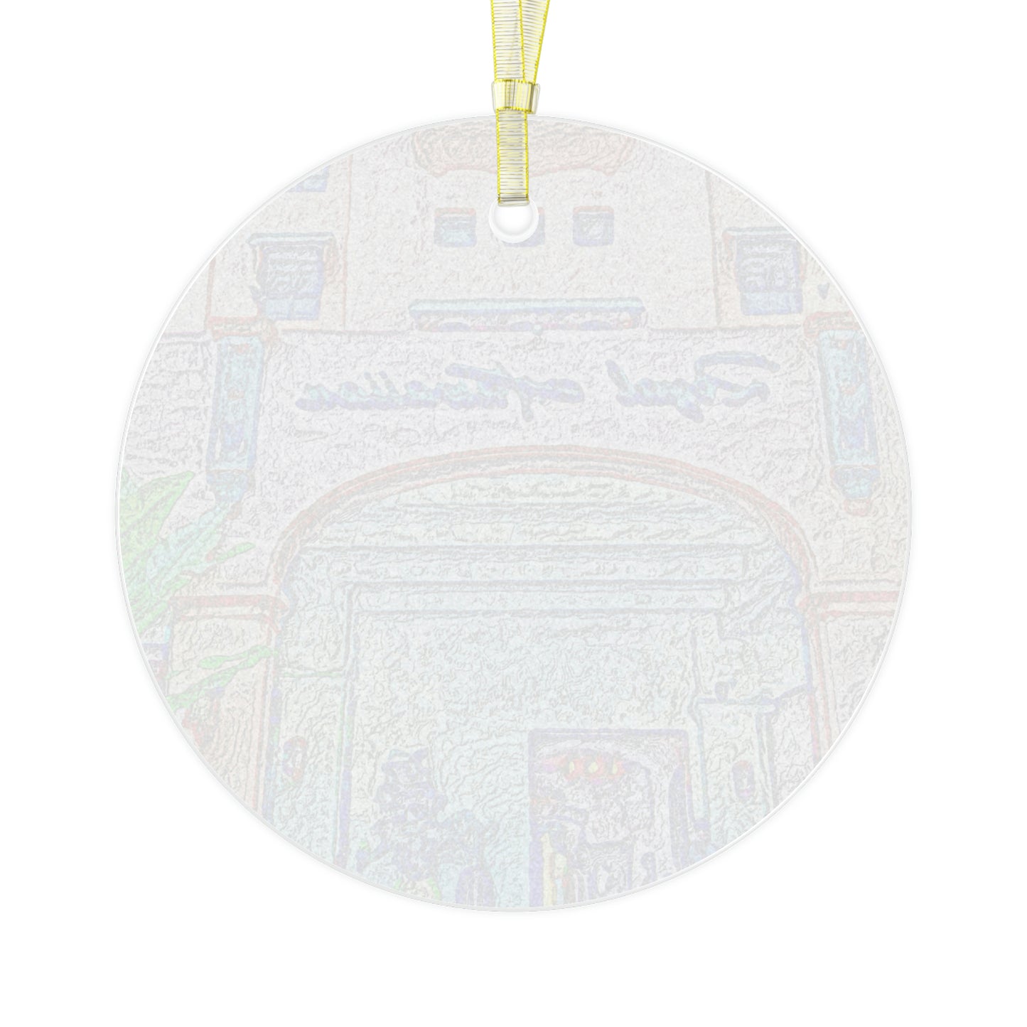 Glass Ornament ... "La Grande Entree" At: 'The Pink Palace' ... The Royal Hawai'ian ... Honolulu, HI ... '27Oct2014' ... Original Works ...
