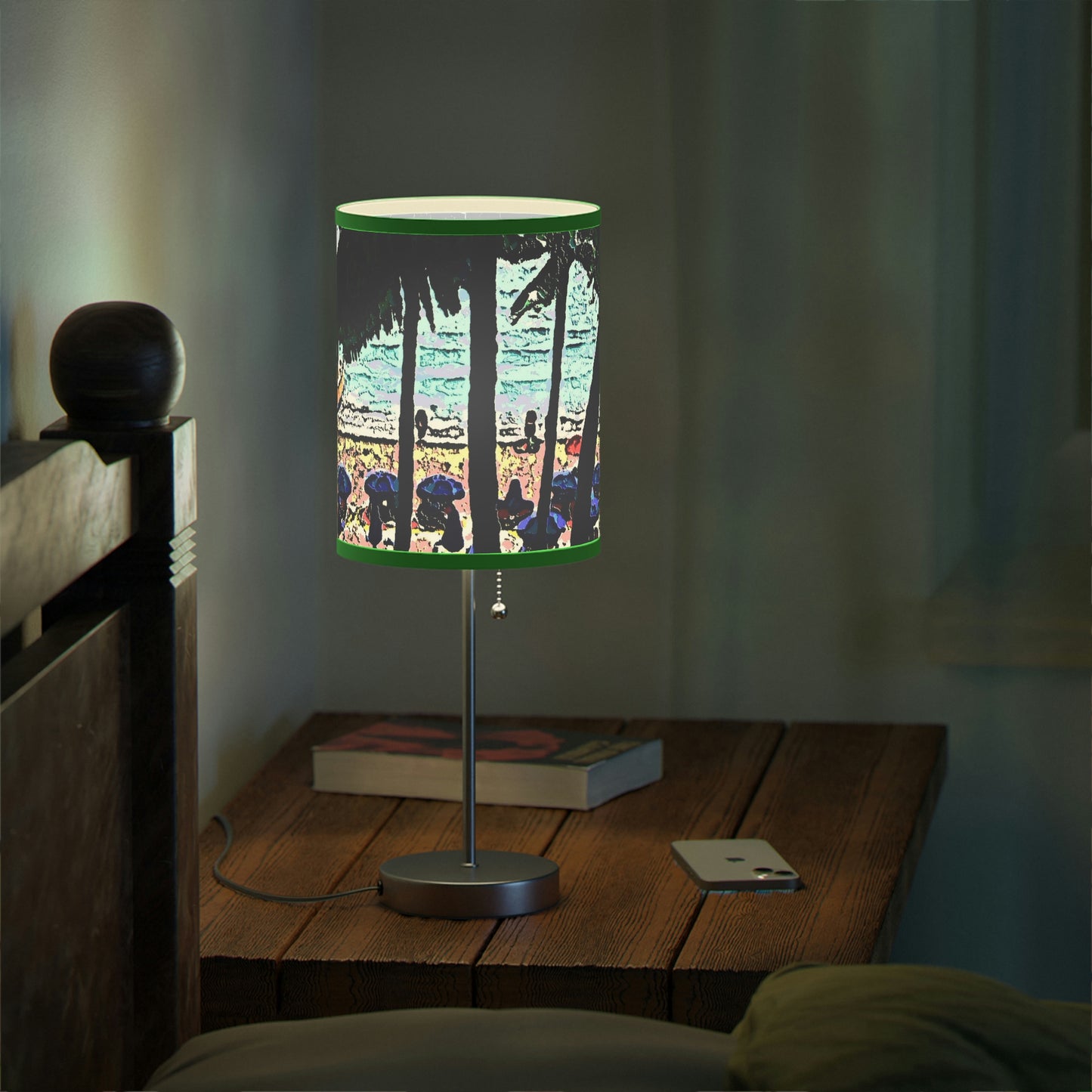Lamp on a Stand, US|CA plug ... "A Beautiful Beach Amongst The Palms" ... The Outrigger Waikiki, Honolulu, Oahu ... Original Works ...