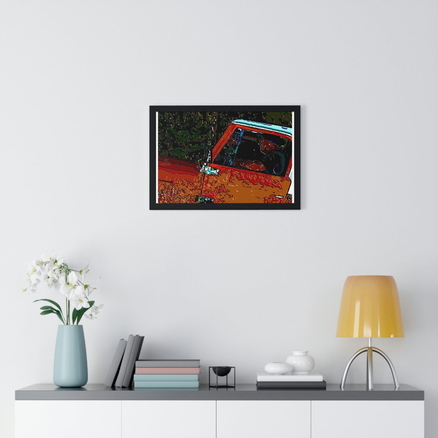 Premium Framed Horizontal Poster ... How-To-Drive-Idaho's-Mountain_Roads ... "Like A Professional" ... "Truckin' Like The Doo-Dah-Man" ...
