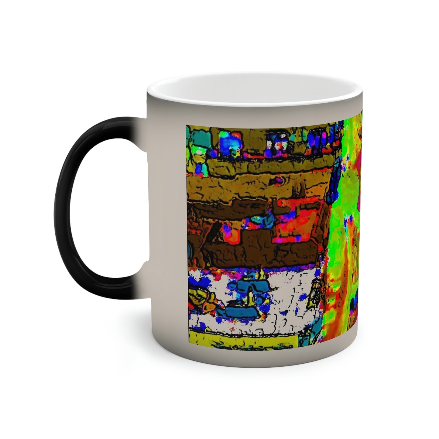 Color-Changing Mug, 11oz ... A Crazy Street ... 'Eight Winding Curve-Switchbacks' ... "Lombard Street, San Francisco, CA' ... Family Archives: 1970's ... Original Works ...