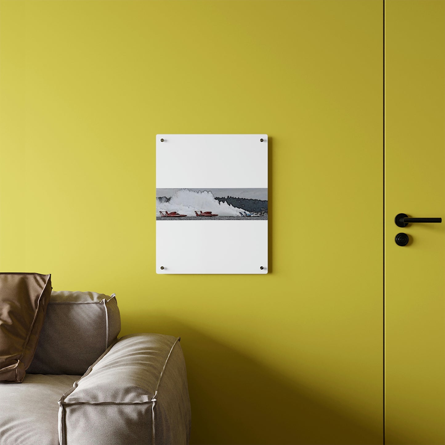Acrylic Wall Art Panels ... Seattle Columbia Cup On Lake Washington ... "Dave Wilcox Heads For The Win" ... Associate Gift-Photo ... Original Works ...
