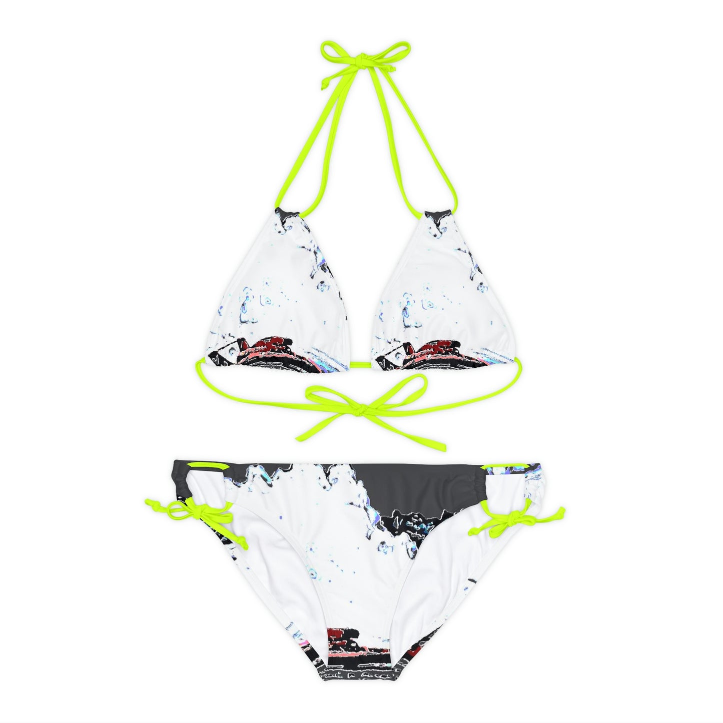 Strappy Bikini Set ... Seattle Columbia Cup On Lake Washington ... "Dave Wilcox Heads For The Win" ... Associate Gift-Photo ... Original Works ...