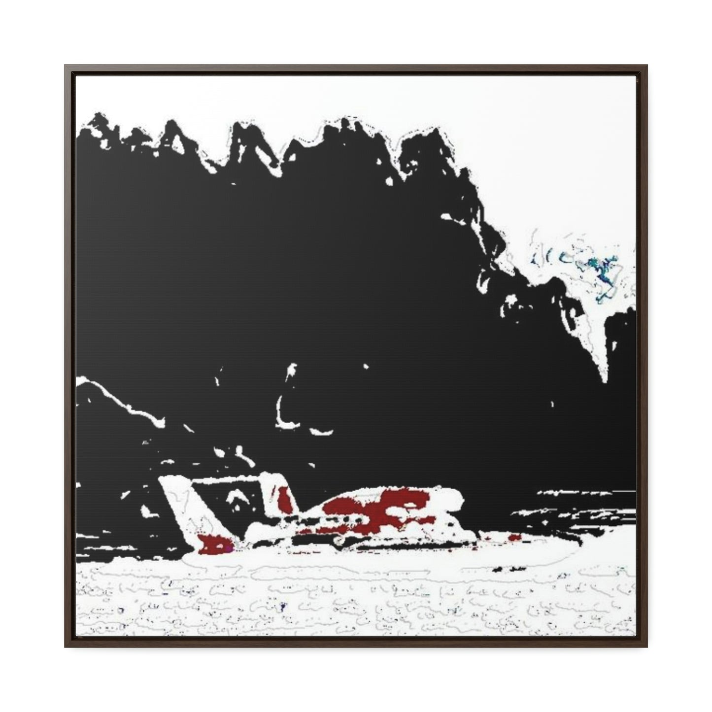 Gallery Canvas Wraps, Square Frame ...  Seattle Columbia Cup On Lake Washington ... "Dave Wilcox Heads For The Win" ... Associate Gift-Photo ... Original Works ...