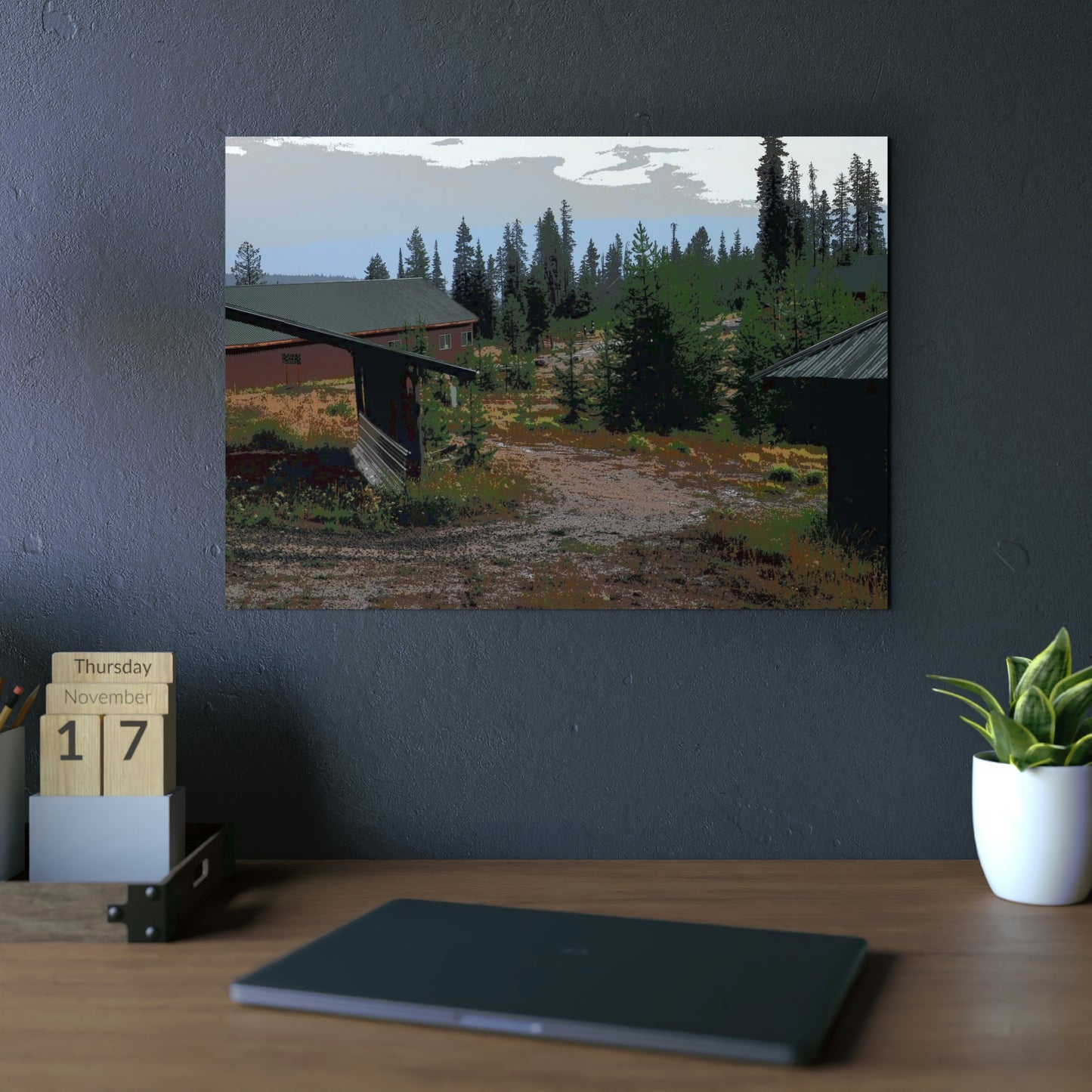 Aluminum Composite Panels ... "A Summer Rainstorm Blows-Through" ... August 2022 ... Central Idaho ... Elevation: 6,000 Ft. ... Original Works ...