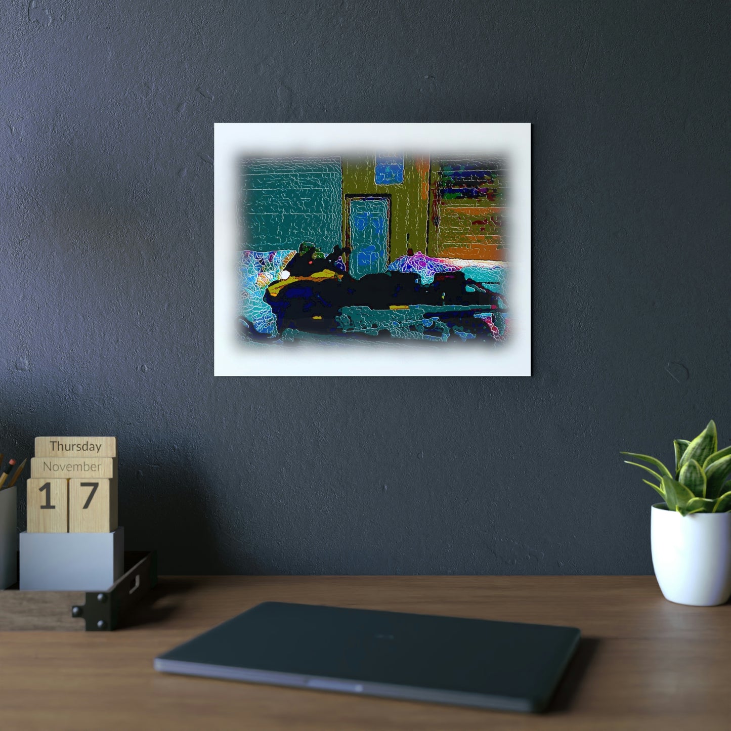 Aluminum Composite Panels ... "Winter Mail Collection Stop" ... 'A Modern Wells Fargo Wagon Service' ... November 2022, Idaho, USA ... Original Works ...