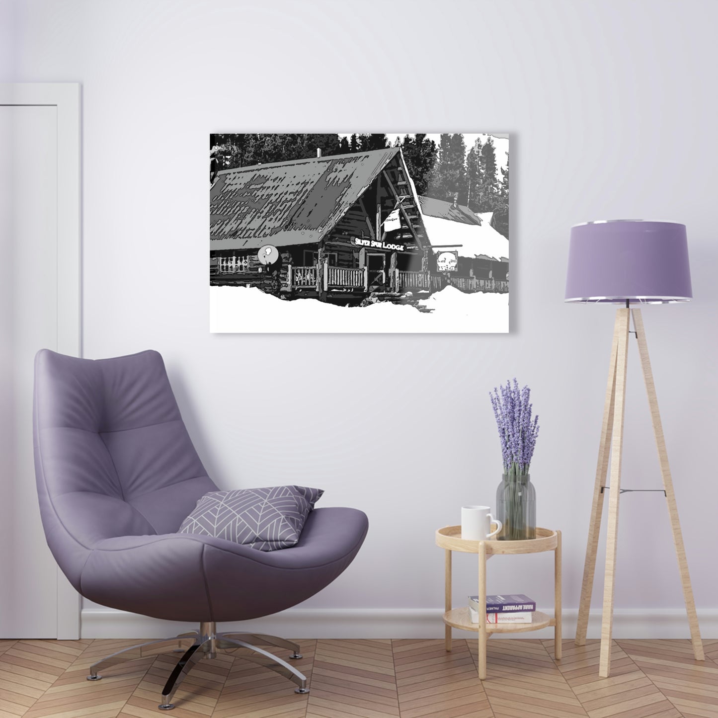 Acrylic Prints ... A Beautiful Lodge & Back-Country Outfitter In A Mountain Town ... 'Dixie, Idaho, November 2022' ... Original Works ...