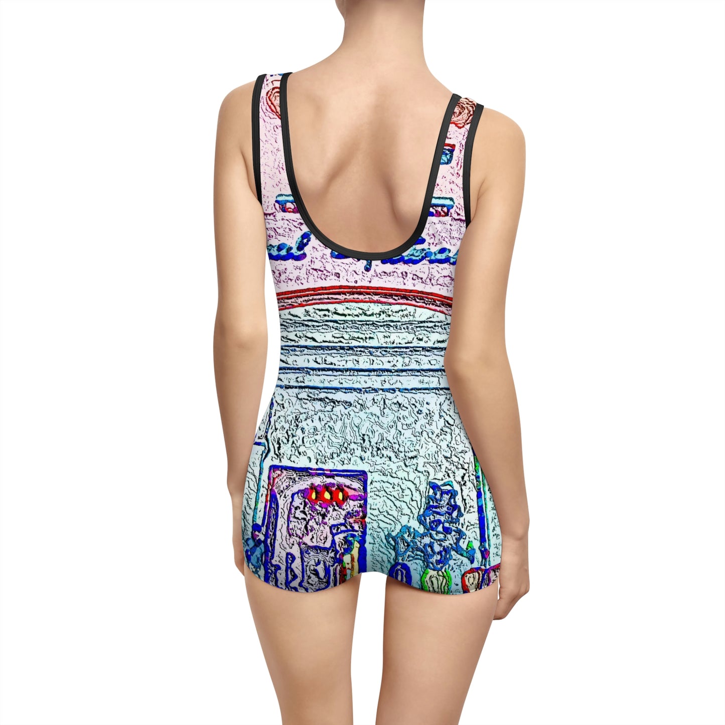 Women's Vintage Swimsuit ... "La Grande Entree" At: 'The Pink Palace' ... The Royal Hawai'ian ... Honolulu, HI ... '27Oct2014' ... Original Works ...