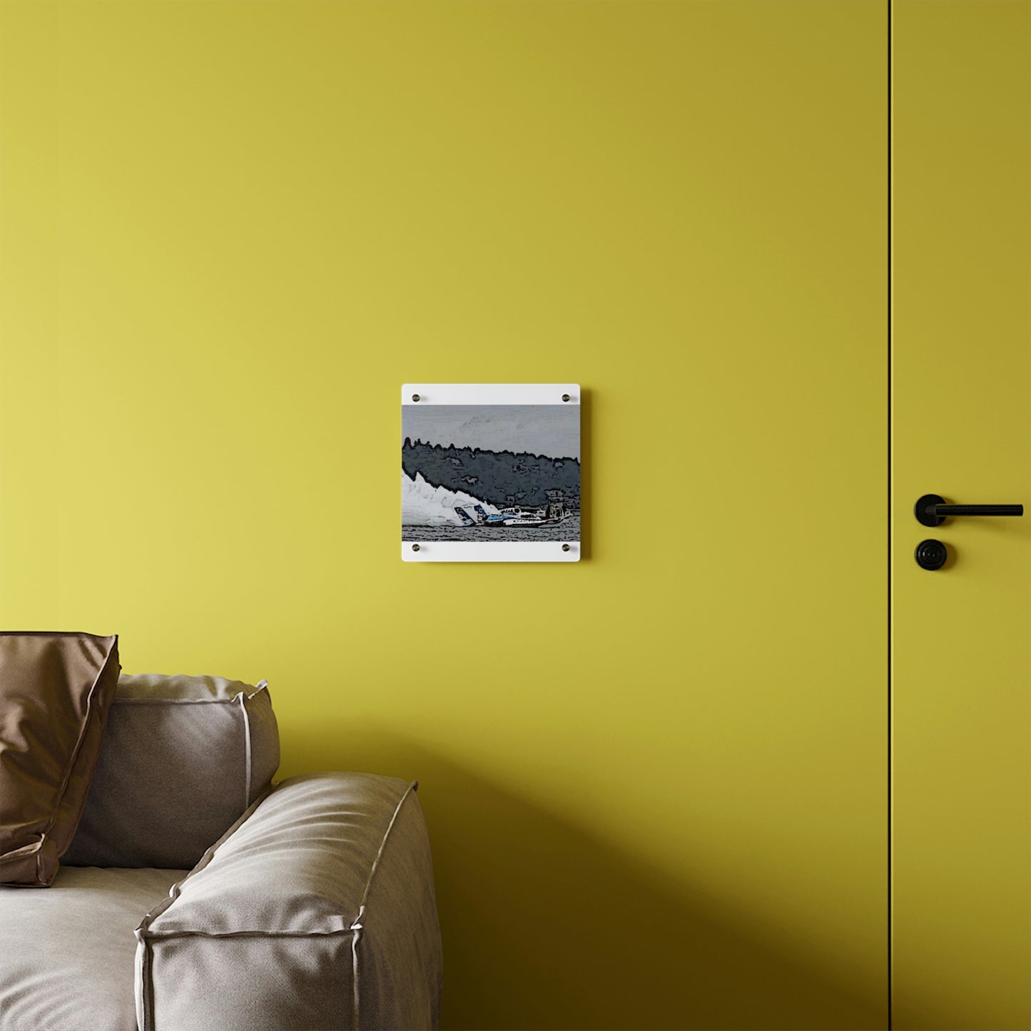 Acrylic Wall Art Panels ... Seattle Columbia Cup On Lake Washington ... "Dave Wilcox Heads For The Win" ... Associate Gift-Photo ... Original Works ...