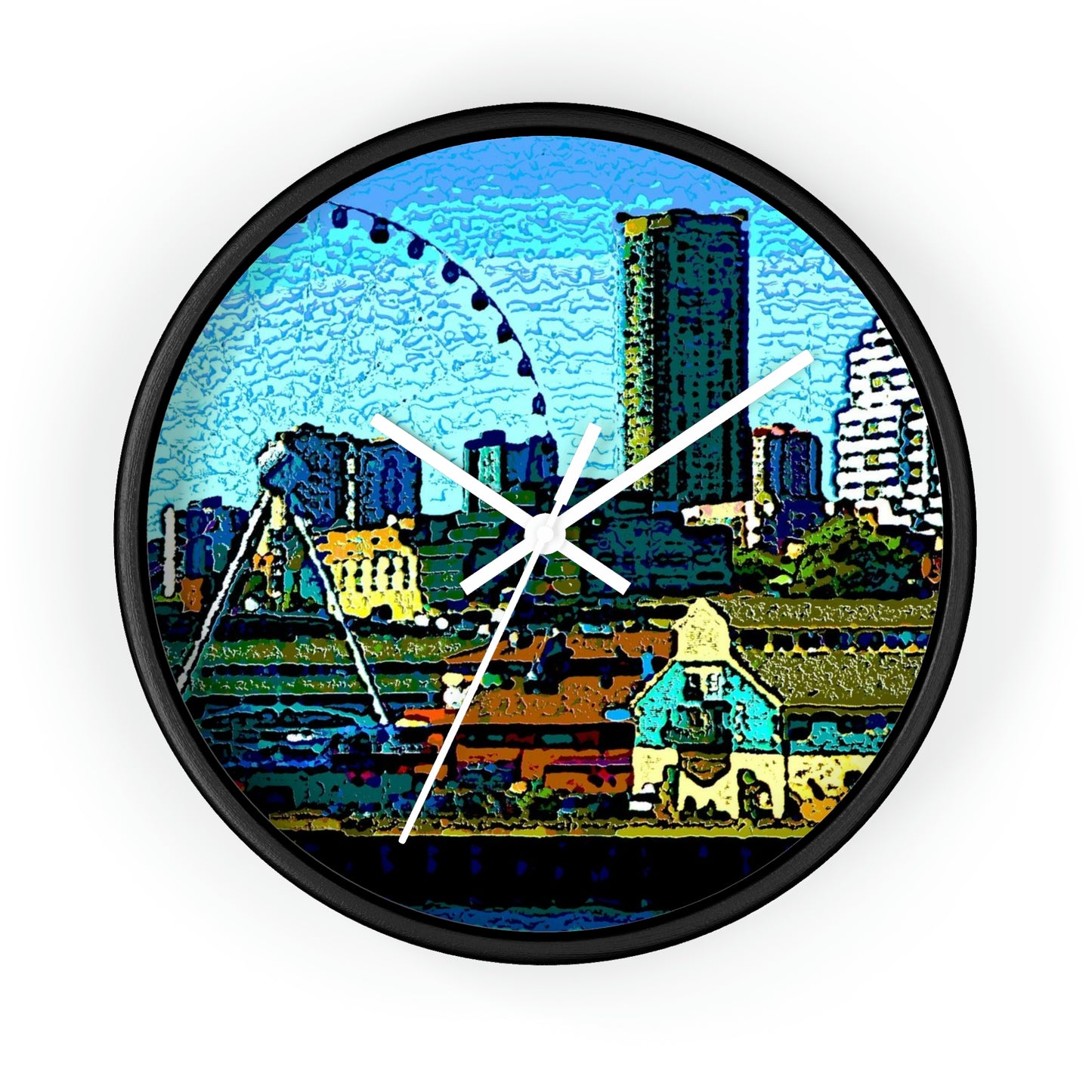 Wall clock ... That Classic Wheel ... 'Seattle's Wheel' ... & An Old Classic Waterside Vendors ...  'Family Archives' ... Original Works ...