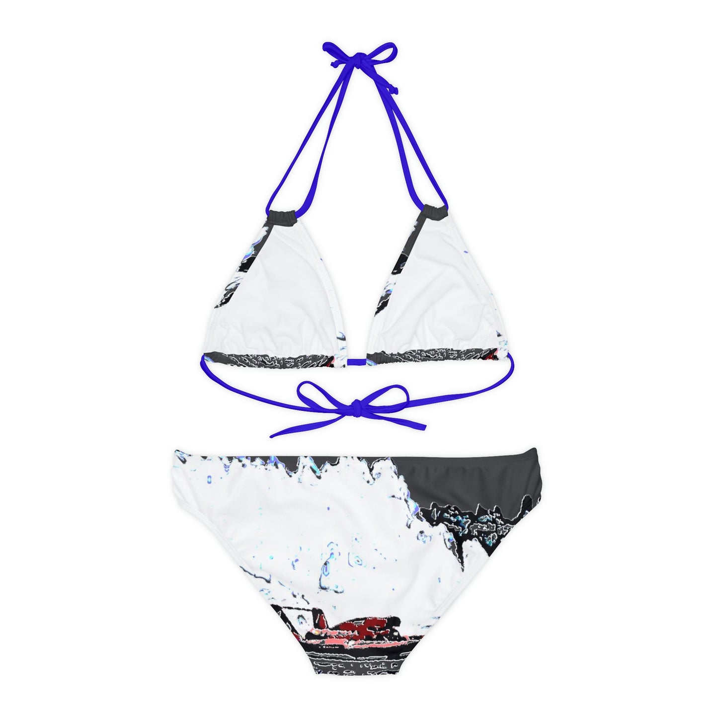 Strappy Bikini Set ... Seattle Columbia Cup On Lake Washington ... "Dave Wilcox Heads For The Win" ... Associate Gift-Photo ... Original Works ...