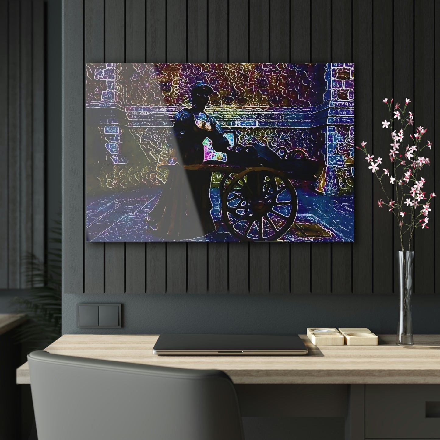 Acrylic Prints ... Dublin's "Molly Malone Along Grafton Street" ... Cryin' Cockels & Muscles Alive-Alive-Oh ... Circa 2003 ... Original Works ...
