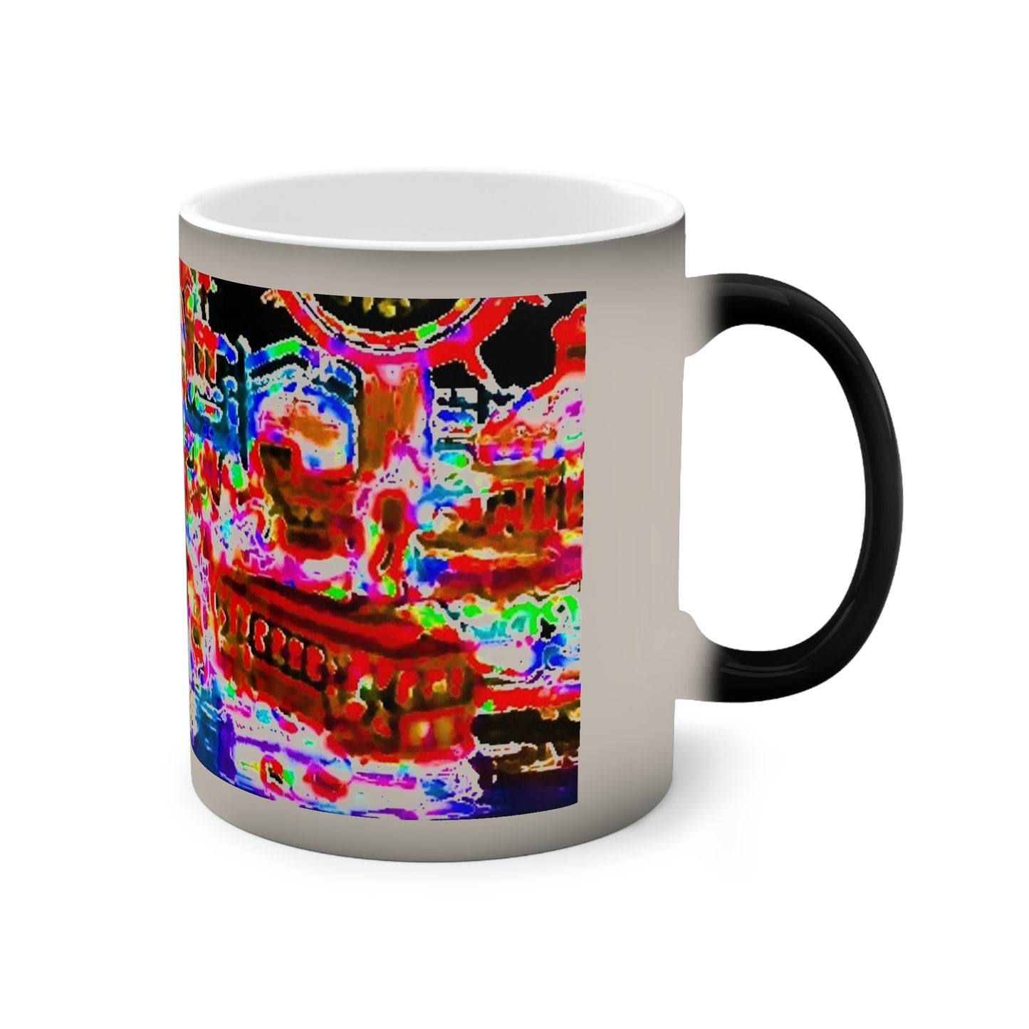 Color-Changing Mug, 11oz ... "No.9 Fishermen's Grotto - Fishermen's Wharf, SF, California" ... Family Archives: 1970's ... Original Works ...