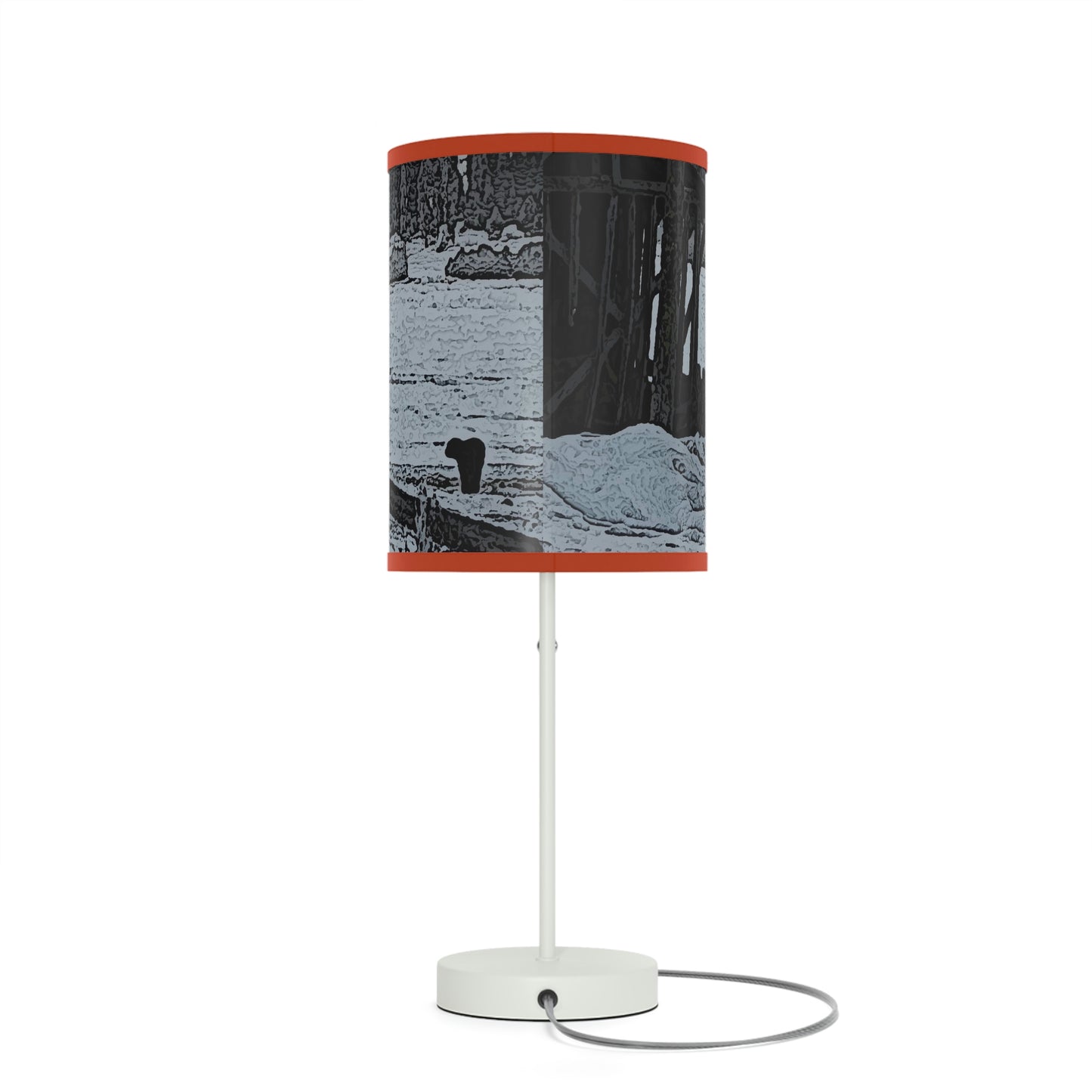 Lamp on a Stand, US|CA plug ... A Quiet Morning ... "Along The Red River & Nature Preserve Plateau" ... Jan23 ... Original Works ...