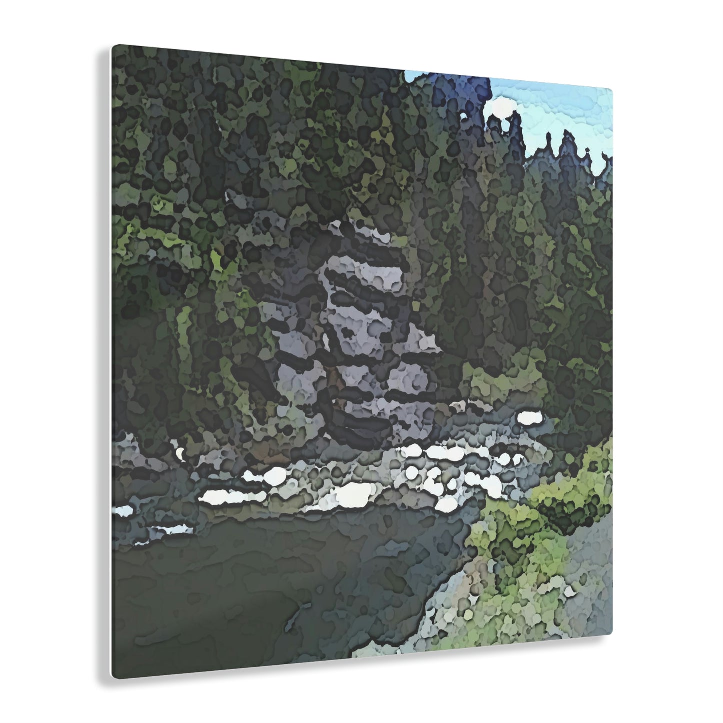 Acrylic Prints ...  "I Am Innocent" ... Tricky-Dick Immortalized ... Nixon Rock: Along The River ... Central Idaho, Summer 2020 ... Original Works ...