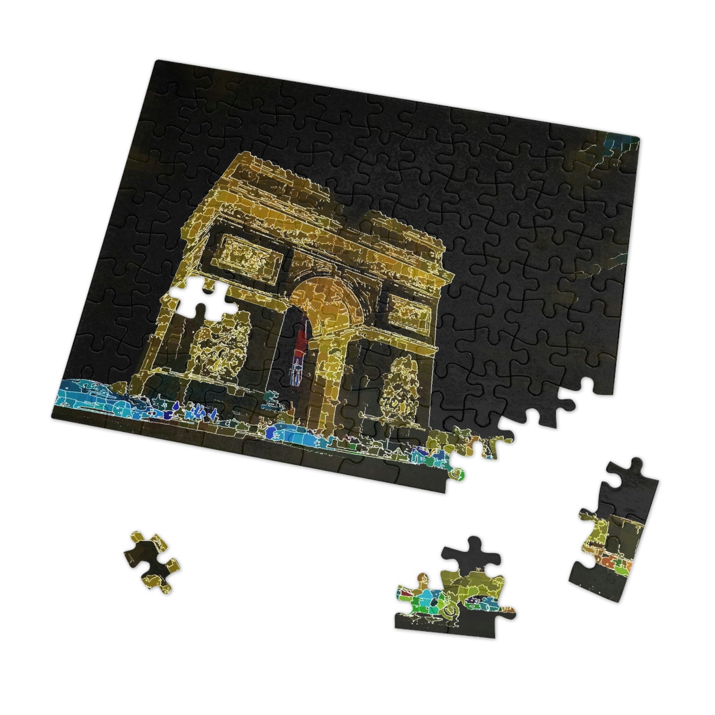 Jigsaw Puzzle (30, 110, 252, 500,1000-Piece) ...  L'Arc de Triomphe ... 'Barbara Joan Bonnell-Holt Photo' ... Circa 1972 ... Oringinal Works ...