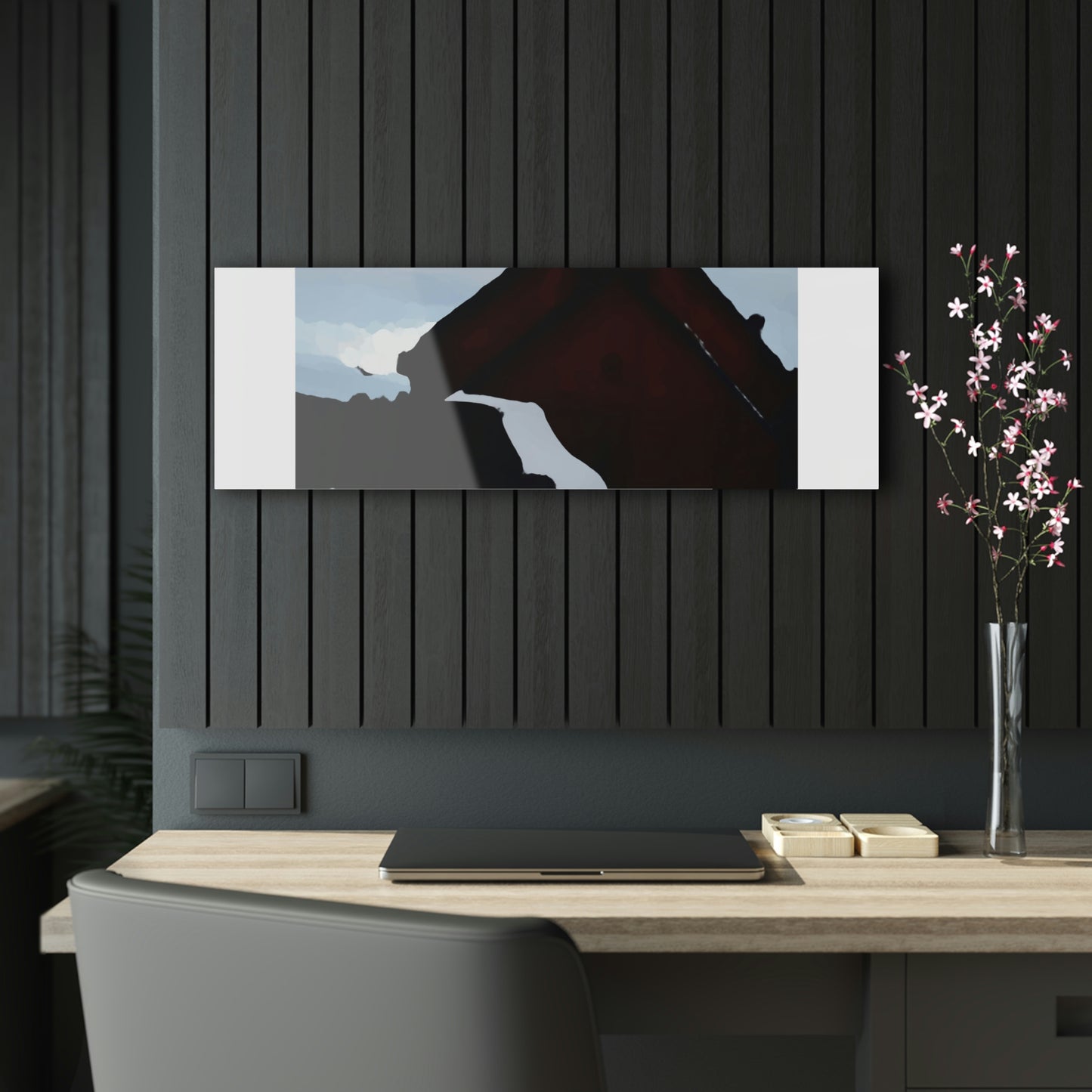 Acrylic Prints ... After An Intense Snow Storm ... 'Digging Out' ... A Vehicle & Cabin "In The Mountains" ... March 2023 ... Original Works ...