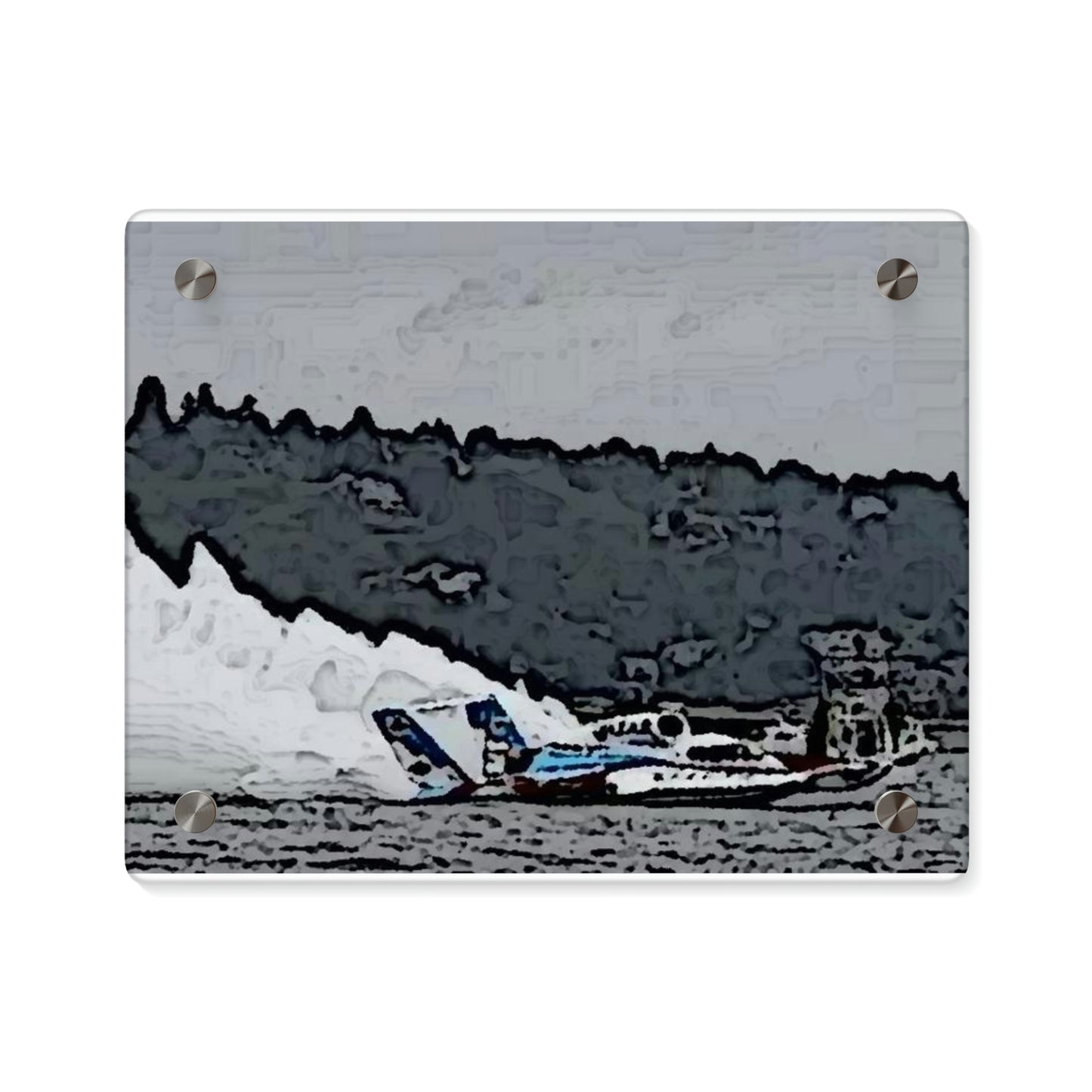 Acrylic Wall Art Panels ... Seattle Columbia Cup On Lake Washington ... "Dave Wilcox Heads For The Win" ... Associate Gift-Photo ... Original Works ...