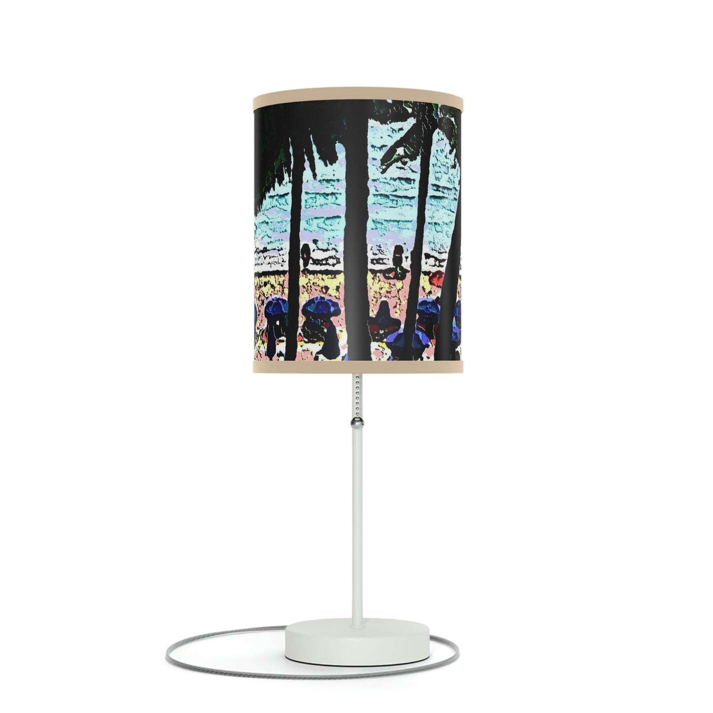 Lamp on a Stand, US|CA plug ... "A Beautiful Beach Amongst The Palms" ... The Outrigger Waikiki, Honolulu, Oahu ... Original Works ...