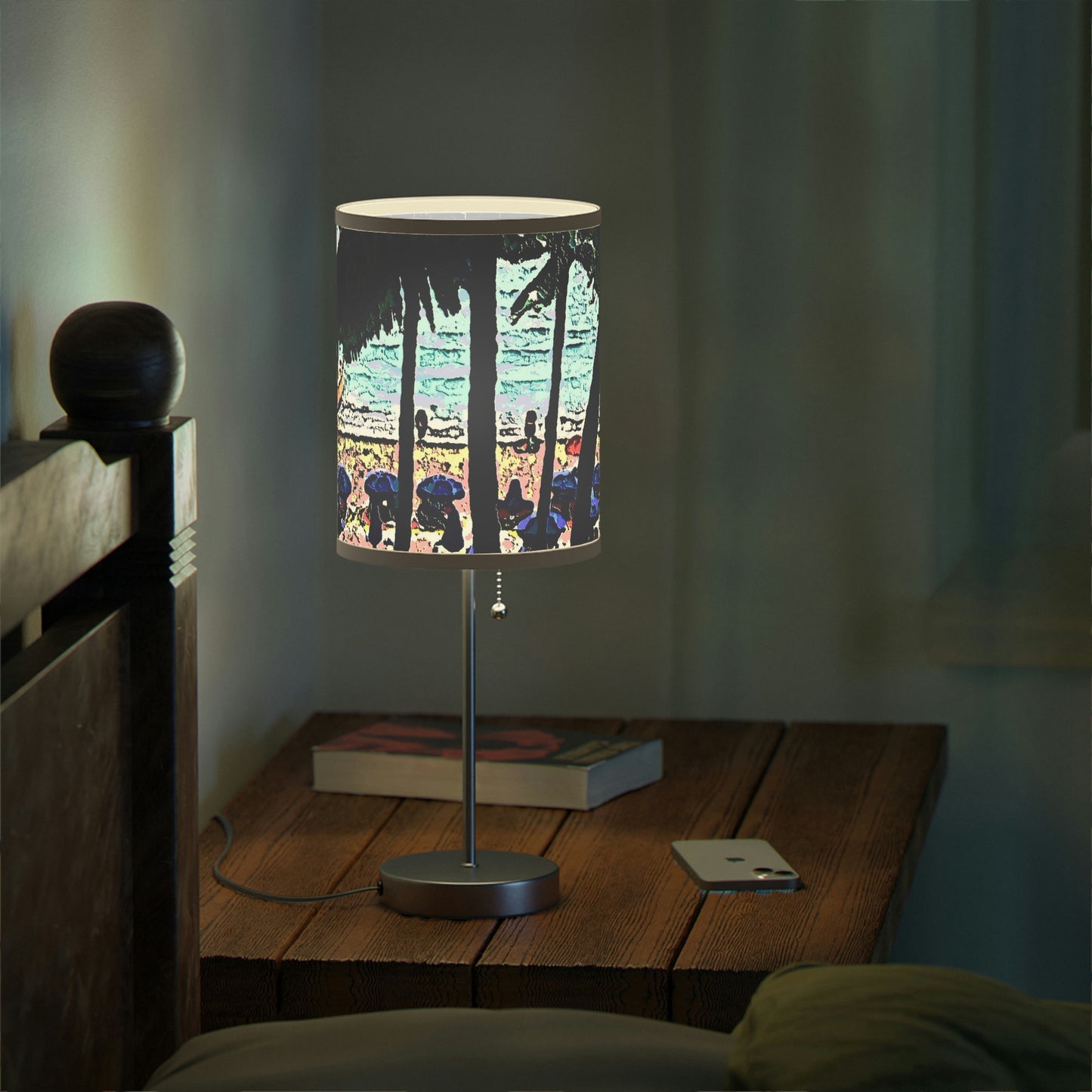 Lamp on a Stand, US|CA plug ... "A Beautiful Beach Amongst The Palms" ... The Outrigger Waikiki, Honolulu, Oahu ... Original Works ...