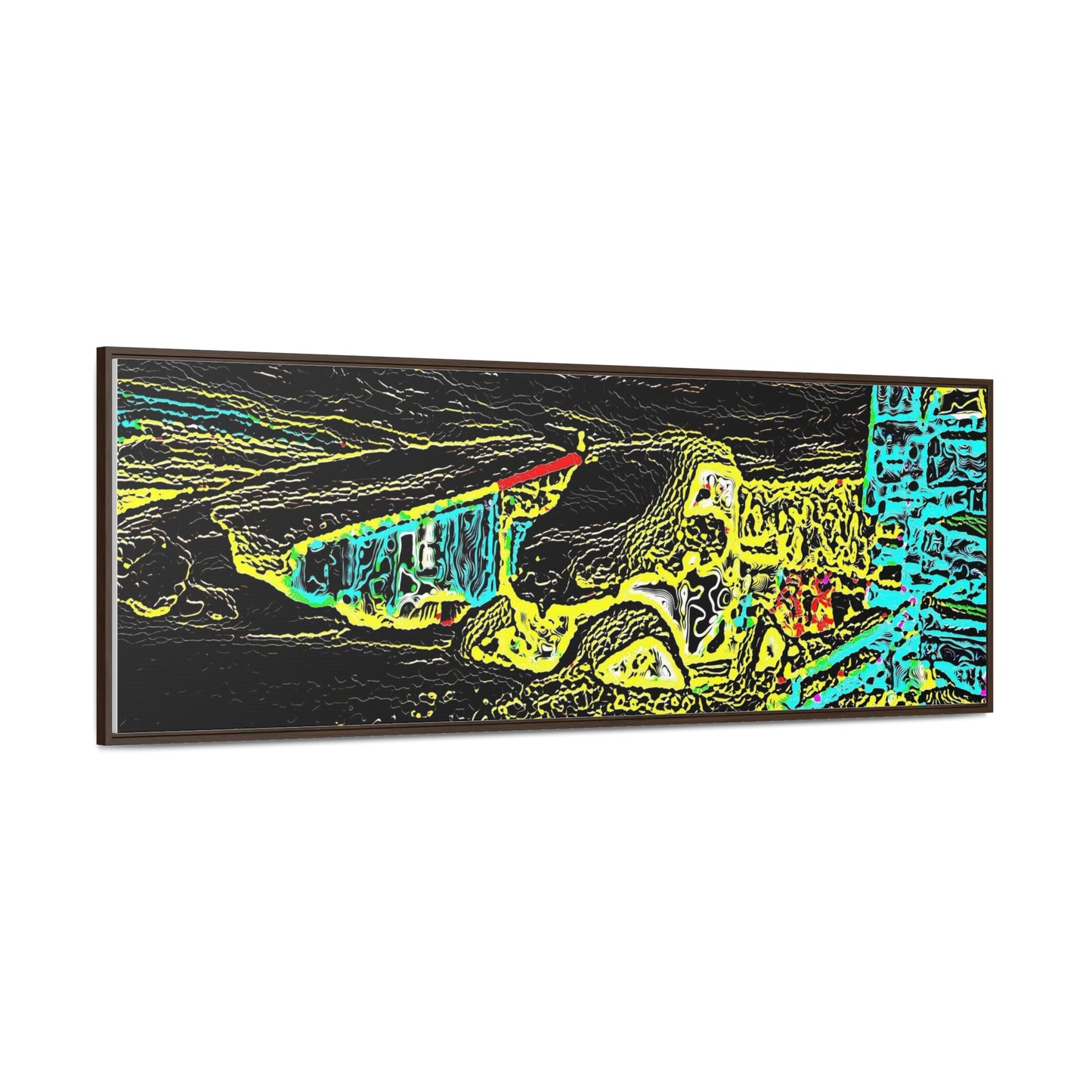 Gallery Canvas Wraps, Horizontal Frame ... "Snow Vehicle In Snow Storm At-Rest" ... Circa 12Mar23 ... Central Idaho ... 18-Hours Rendering Time: Original Works ...