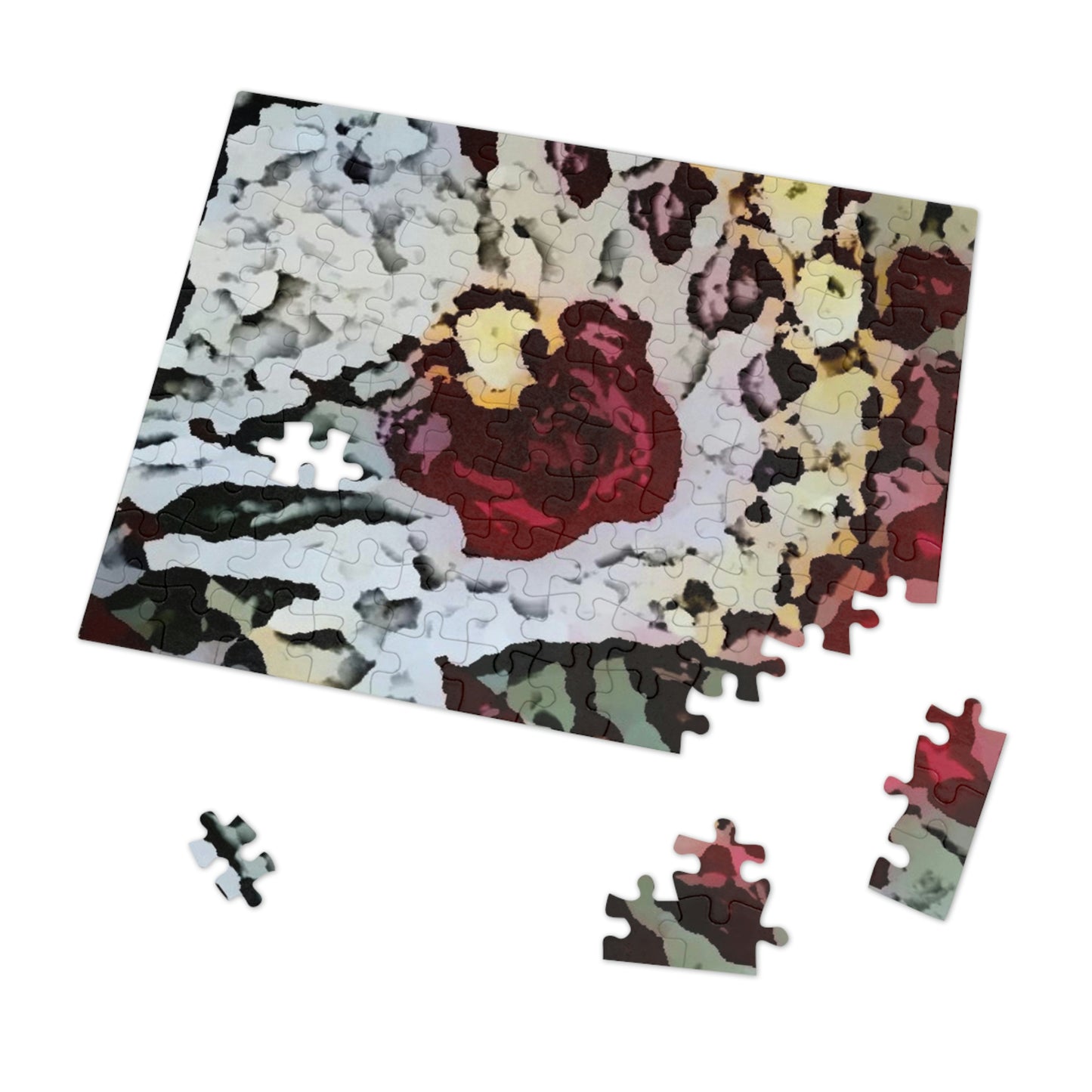 Jigsaw Puzzle (30, 110, 252, 500,1000-Piece) ... "A Friendly Flower" ... Pointsettia 'Pointing' ... Original Works ... (Supplied Photograph) ...