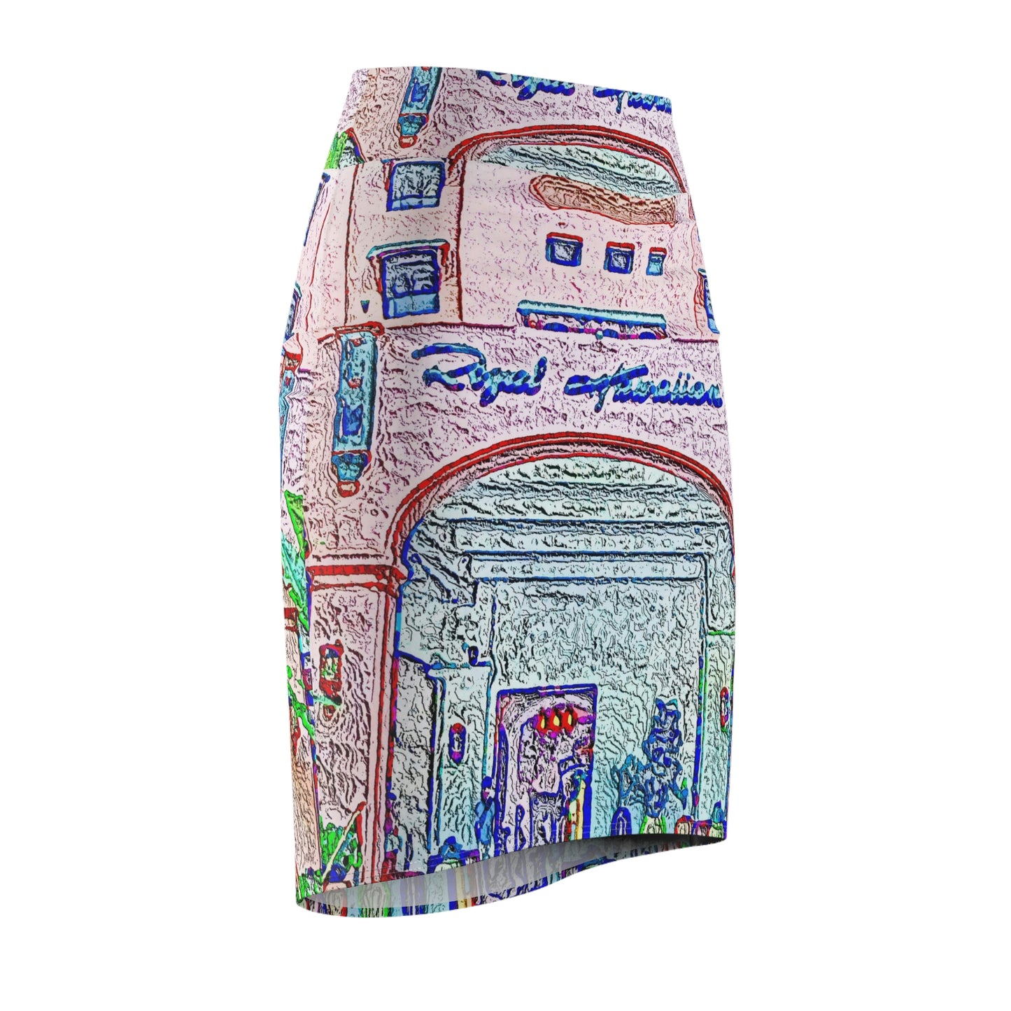 Women's Pencil Skirt ... "La Grande Entree" At: 'The Pink Palace' ... The Royal Hawai'ian ... Honolulu, HI ... '27Oct2014' ... Original Works ...