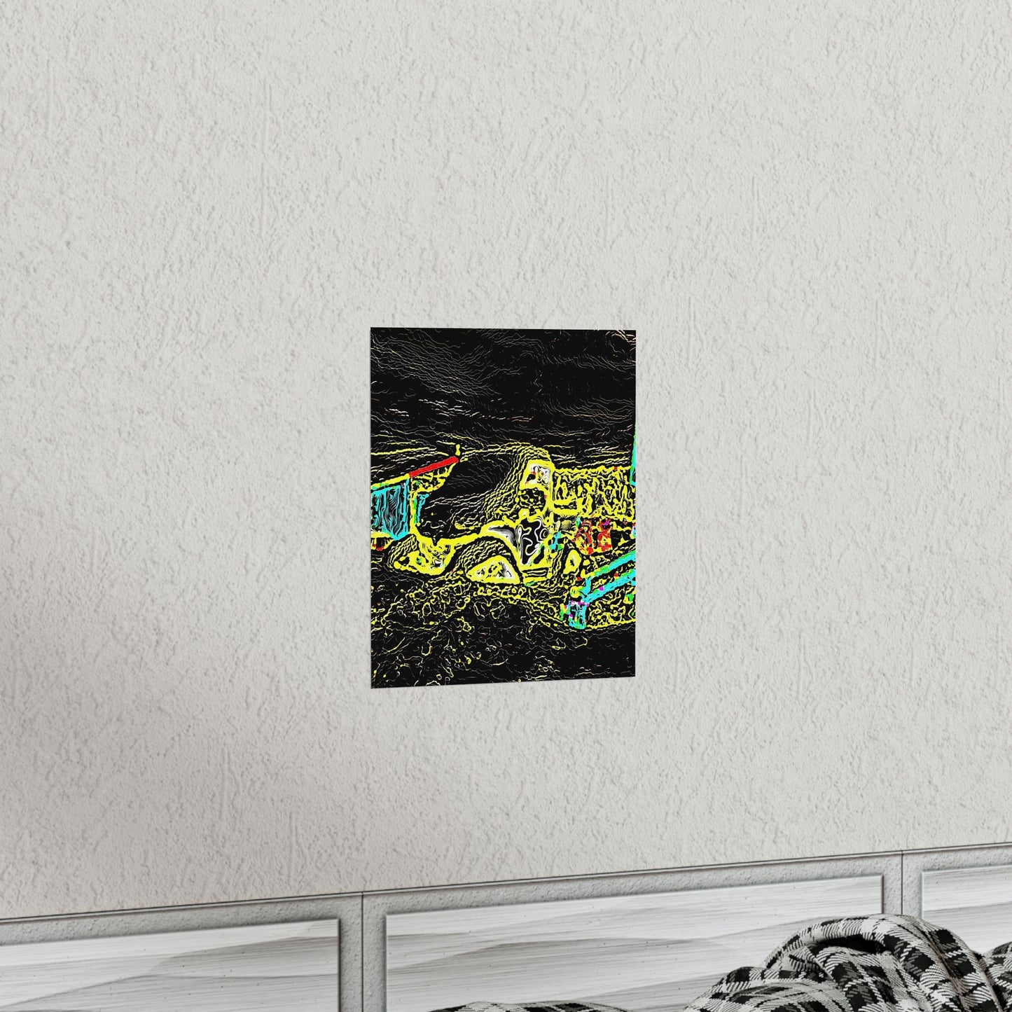 Premium Matte Vertical Posters ... "Snow Vehicle In Snow Storm At-Rest" ... Circa 12Mar23 ... Central Idaho ... 18-Hours Rendering Time: Original Works ...