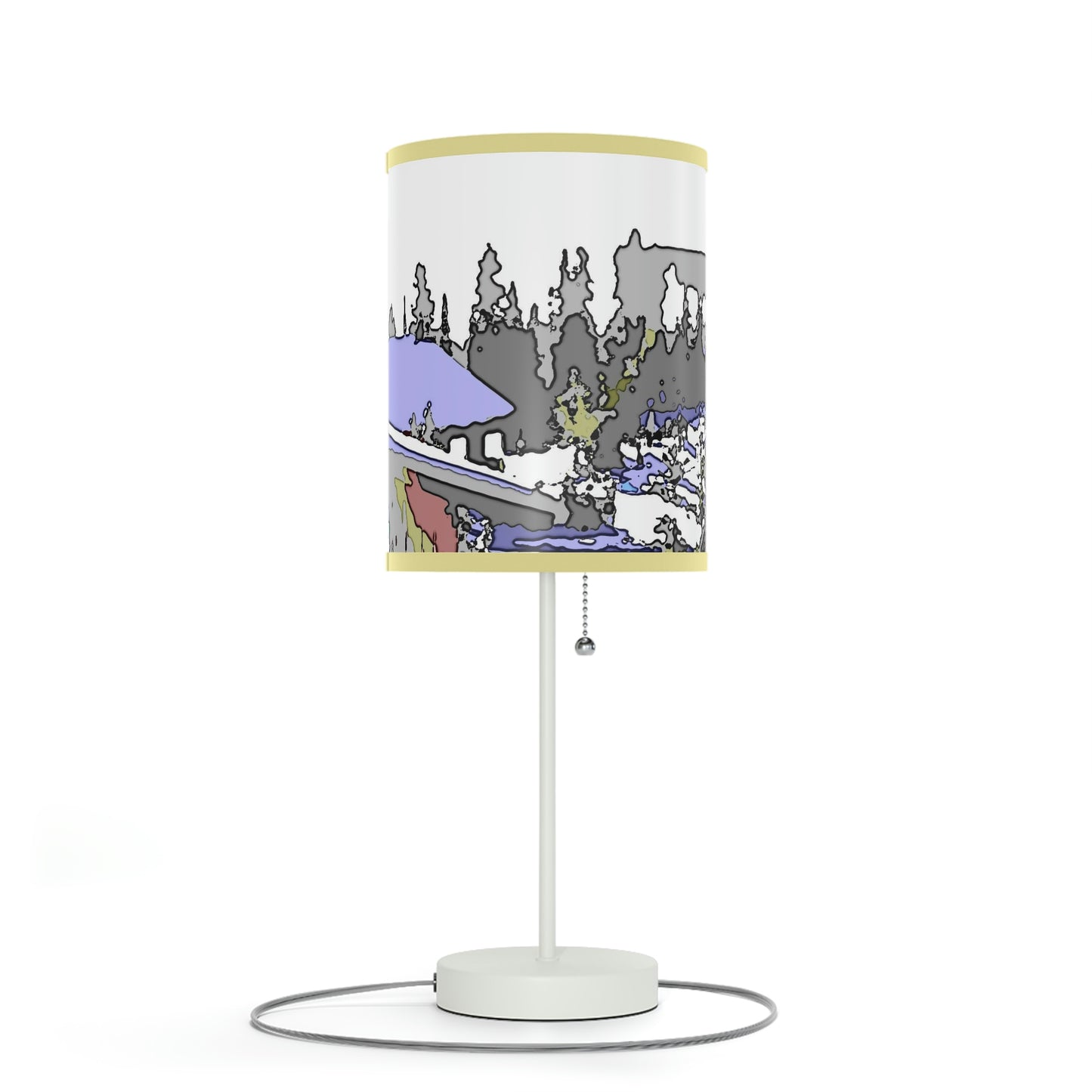 Lamp on a Stand, US|CA plug "A Very Remote Mountain Neighborhood" ... Only Cabins In This Environment ... Cenrtal Idaho ...