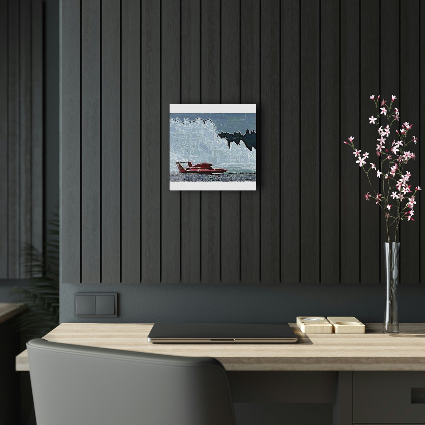 Acrylic Prints ... Seattle Columbia Cup On Lake Washington ... "Dave Wilcox Heads For The Win" ... Associate Gift-Photo ... Original Works ...