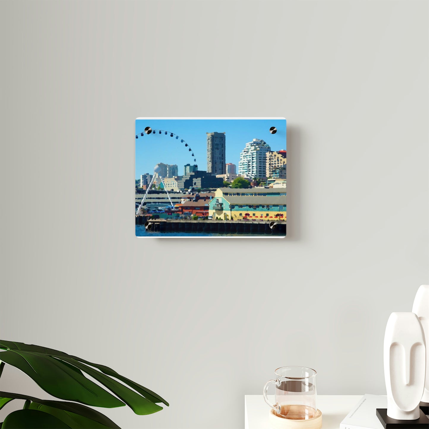 Acrylic Wall Art Panels ... That Classic Wheel ... 'Seattle's Wheel' ... & Old Classic Waterside Vendors ...  'Family Archives' ... Original Works ...