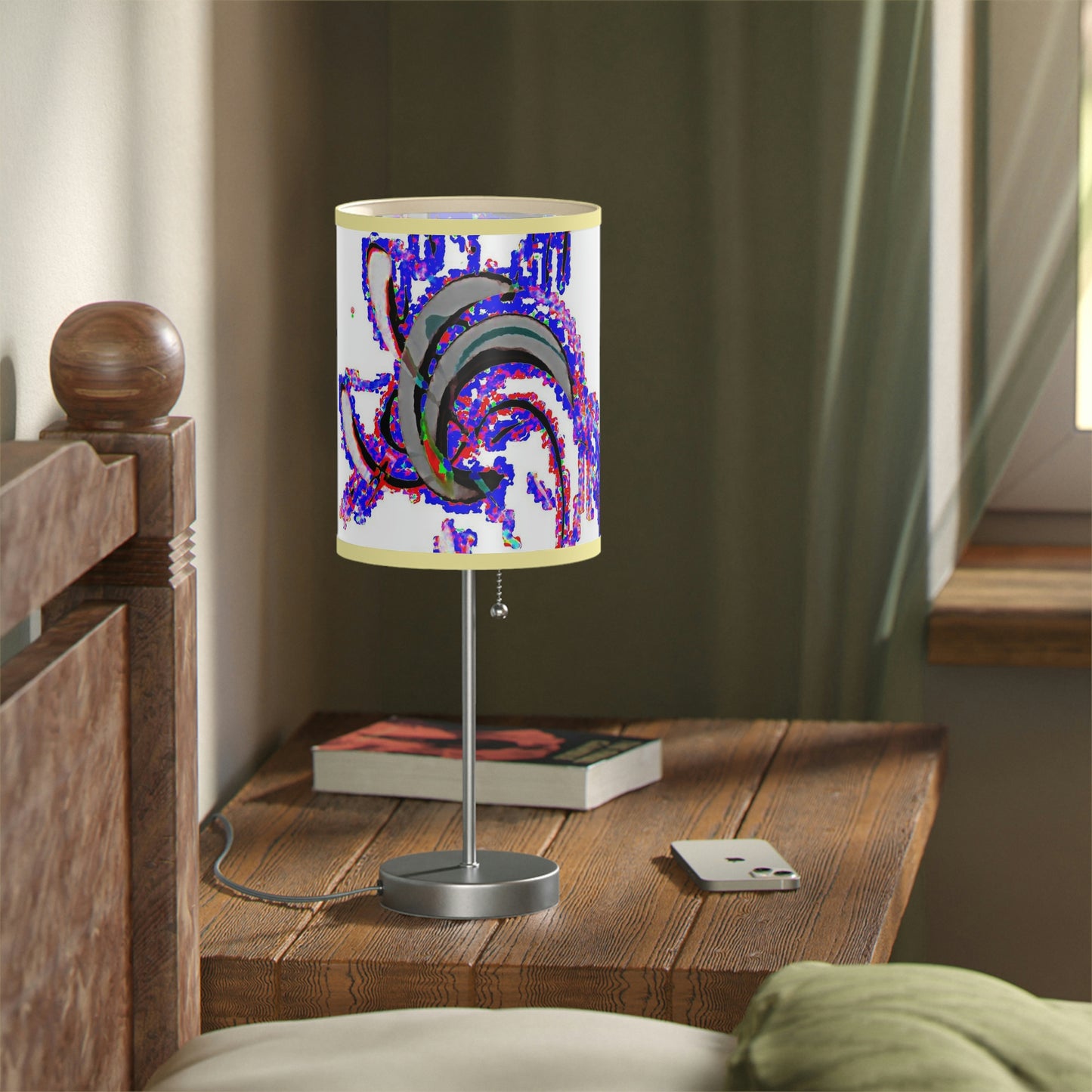 Lamp on a Stand, US|CA plug ... "Waning Moon" ... Central Idaho ... October 2022 ... Rendering Time: 22 Hours ... Original Works ...