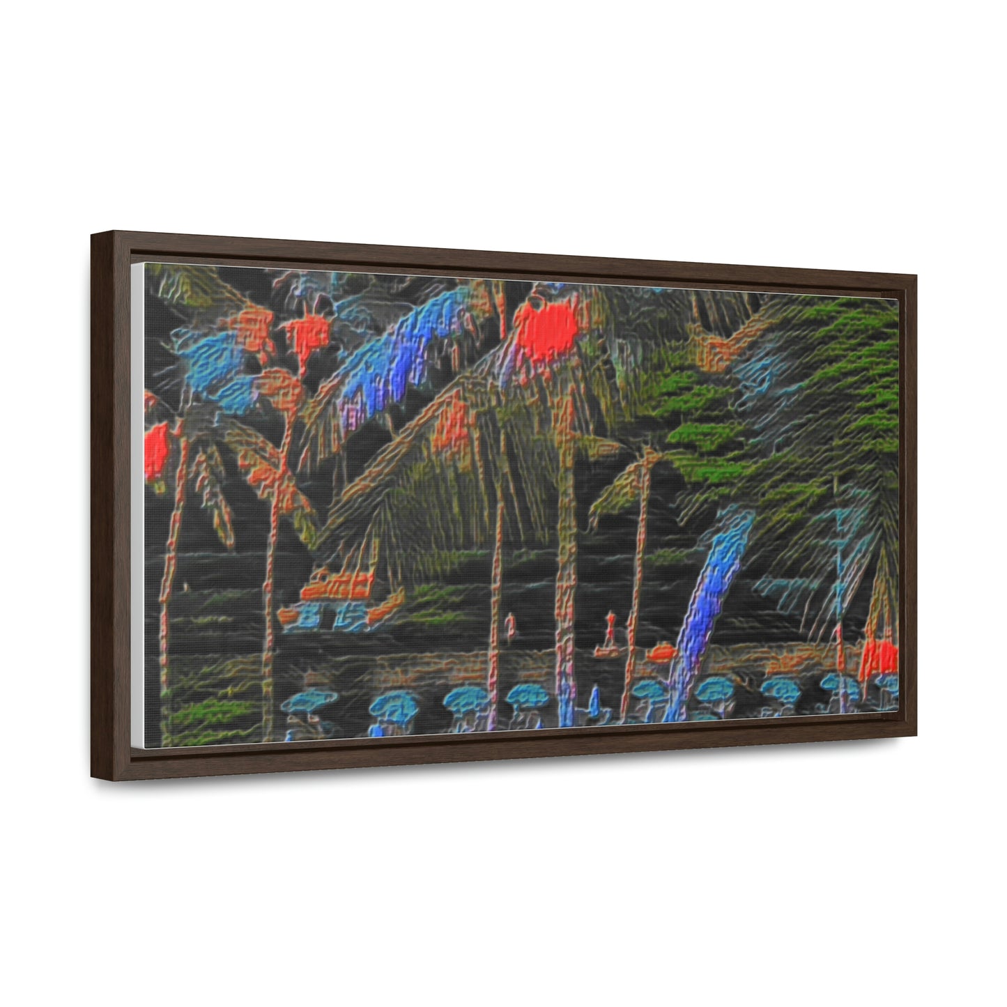 Gallery Canvas Wraps, Horizontal Frame ... "The Royal Hawai'ian: Waikiki Beach_Beach" ... Honolulu, HI ... Ocotber 2014 (Halloween) ... Original Works ...